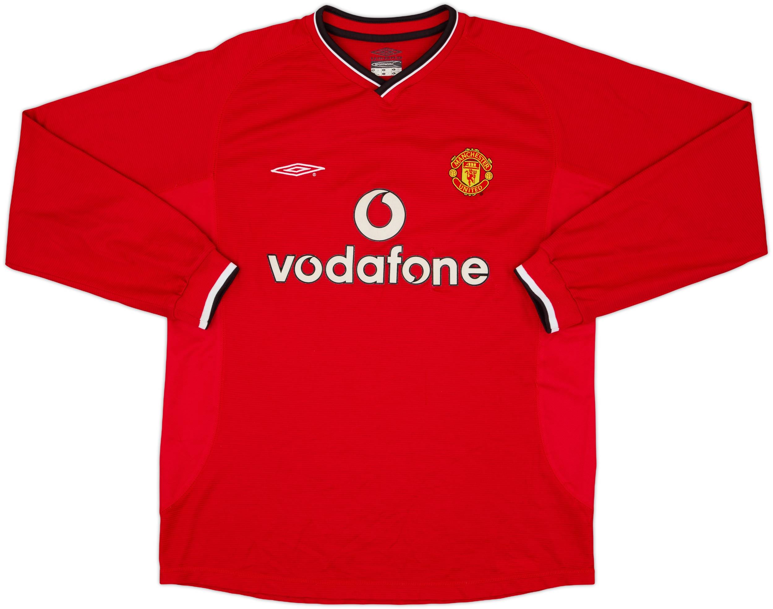 2000-02 Manchester United Home L/S Shirt Giggs #11 - 5/10 - (L)