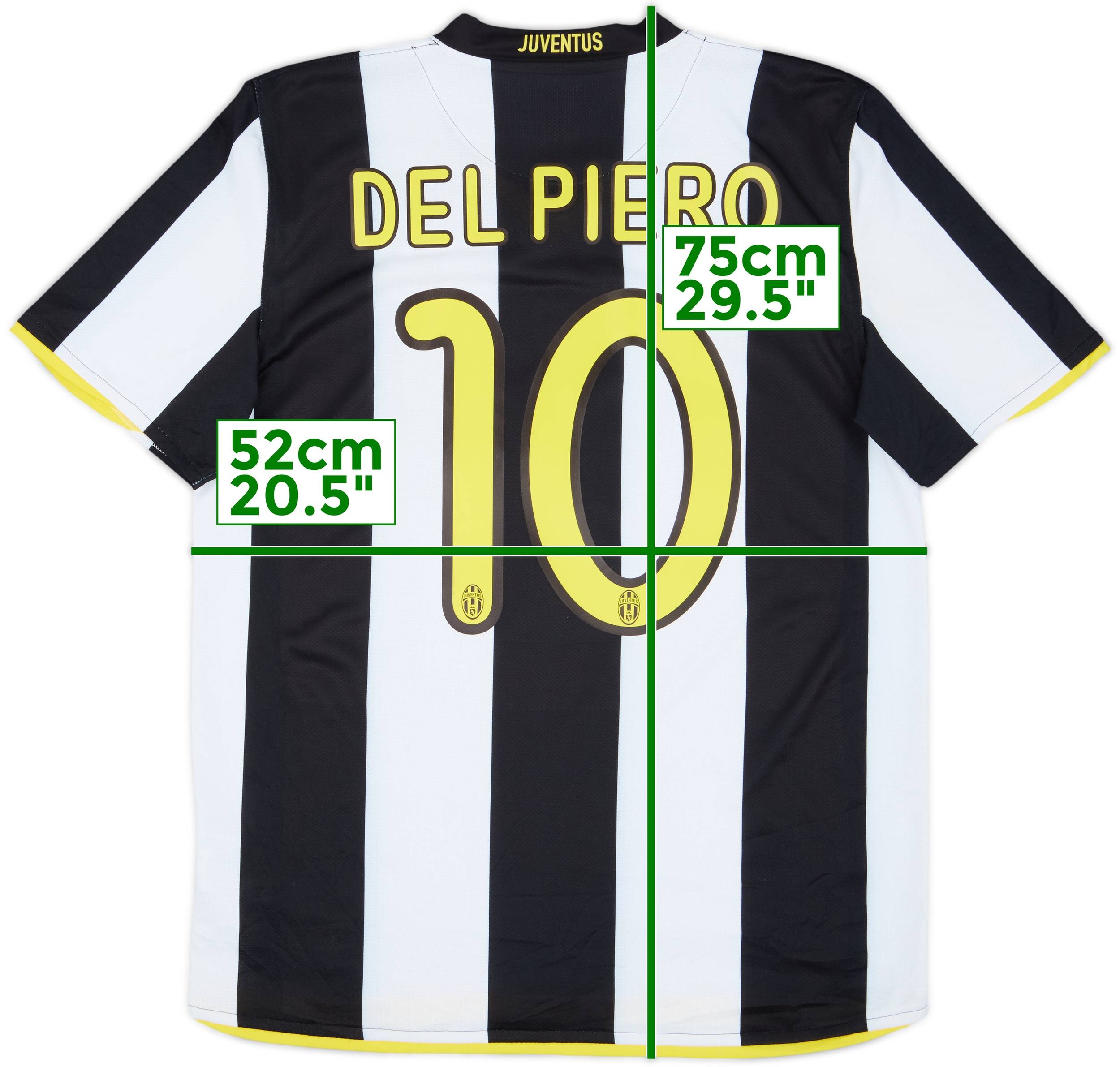 2009-10 Juventus Home Shirt Del Piero #10 - 9/10 - (M)