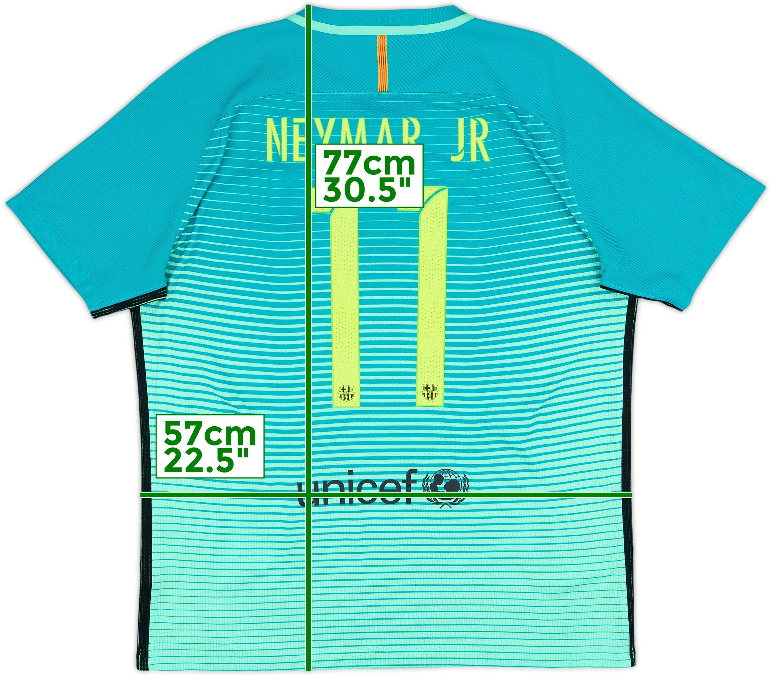 2016-17 Barcelona Authentic Third Shirt Neymar Jr #11 - 10/10 - (XL)