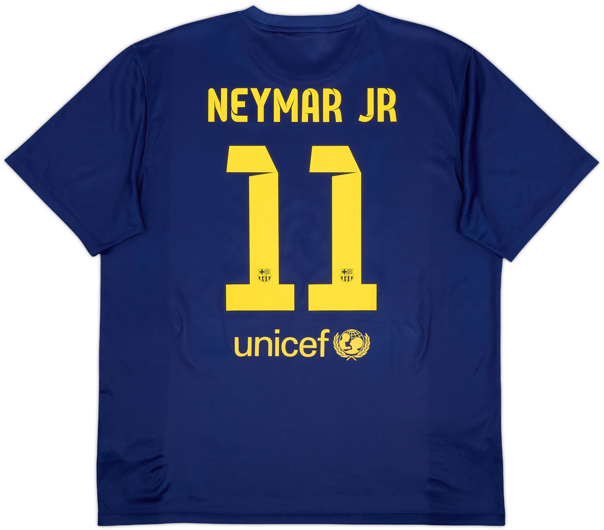 2014-15 Barcelona Basic Home Shirt Neymar Jr #11 - 10/10 - (XL)