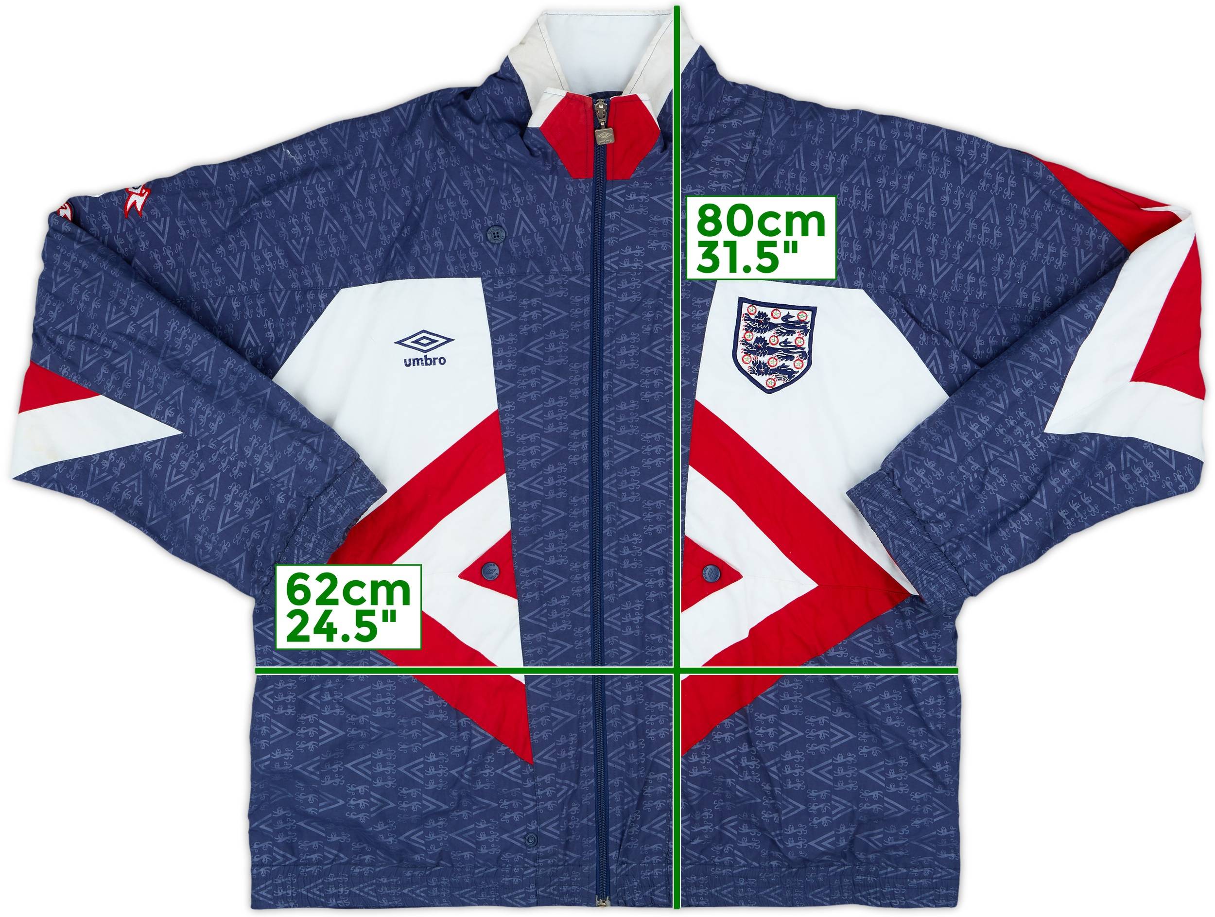 1990-92 England Umbro Jacket - 7/10 - (XL)