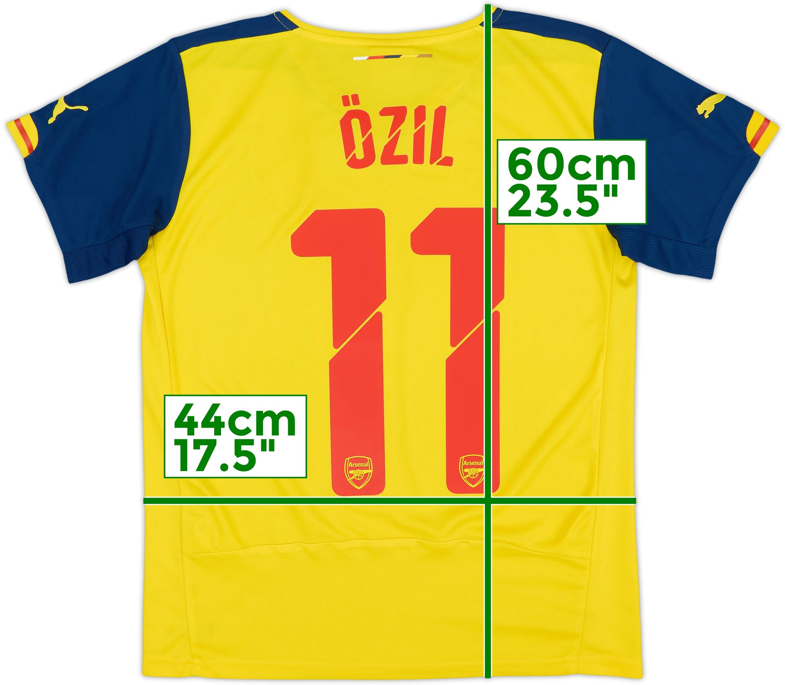 2014-15 Arsenal Away Shirt Ozil #11 - 5/10 - (XL.Boys)