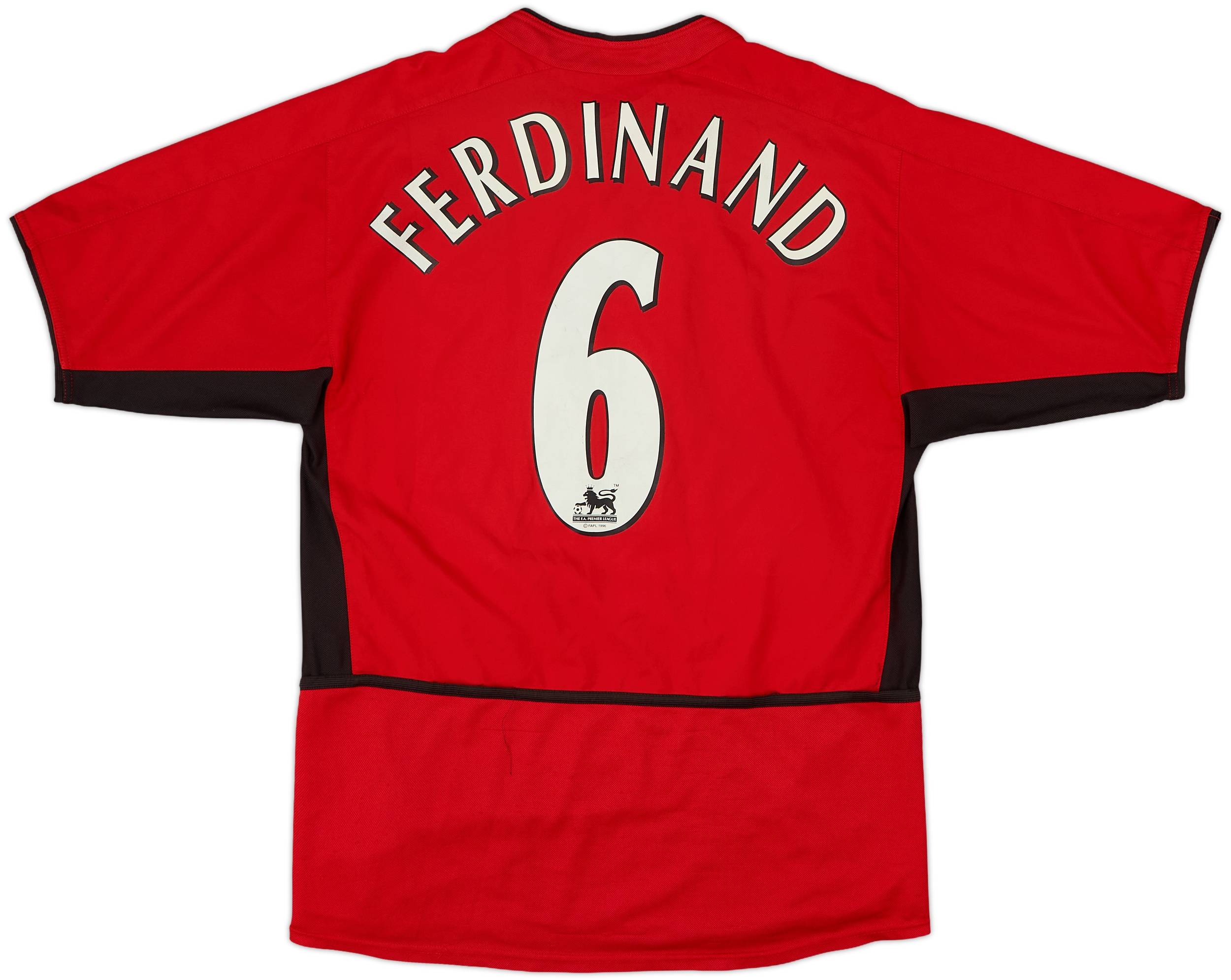 2002-04 Manchester United Home Shirt Ferdinand #5 - 6/10 - (S)