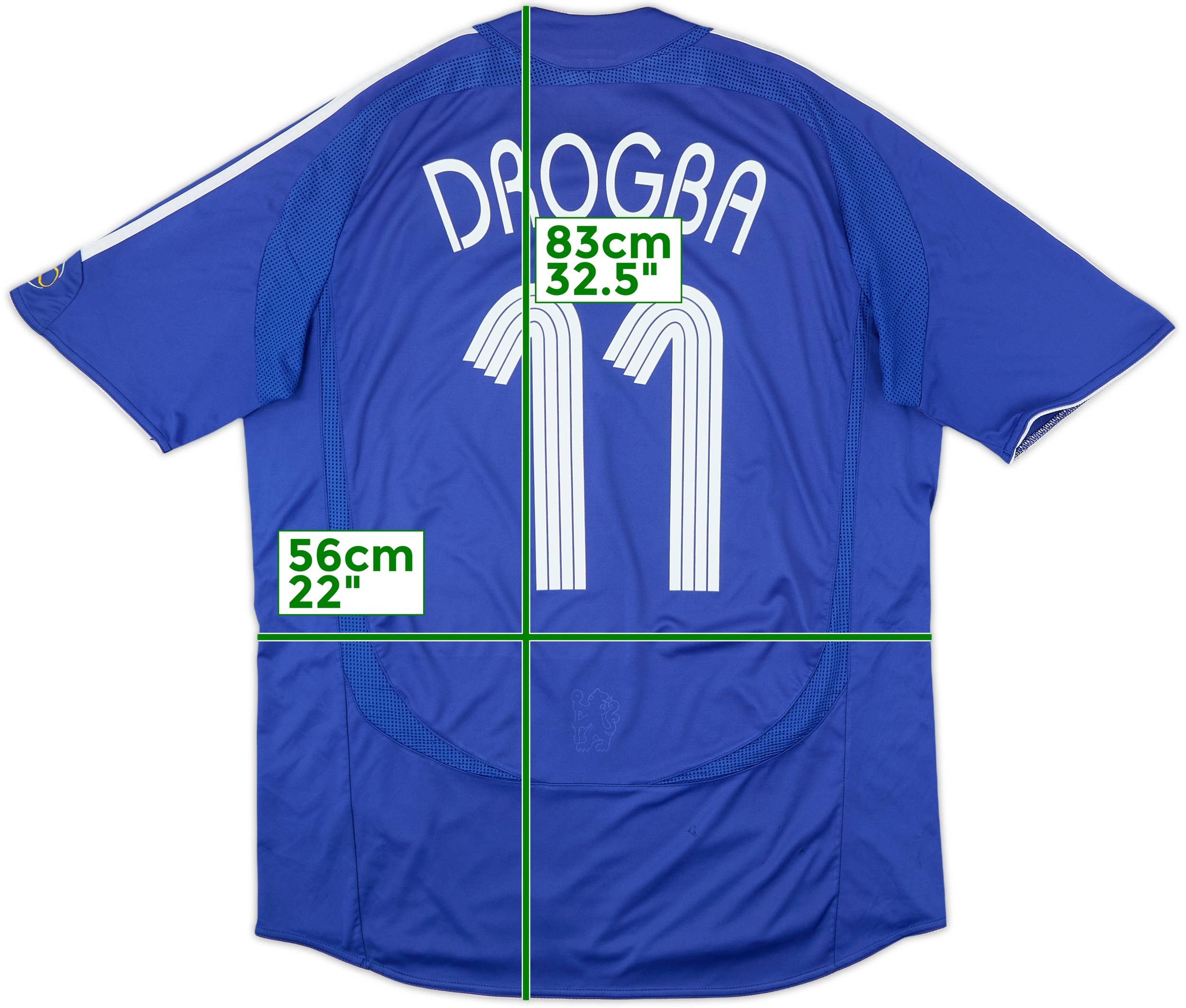 2006-08 Chelsea Home Shirt Drogba #11 - 5/10 - (L)