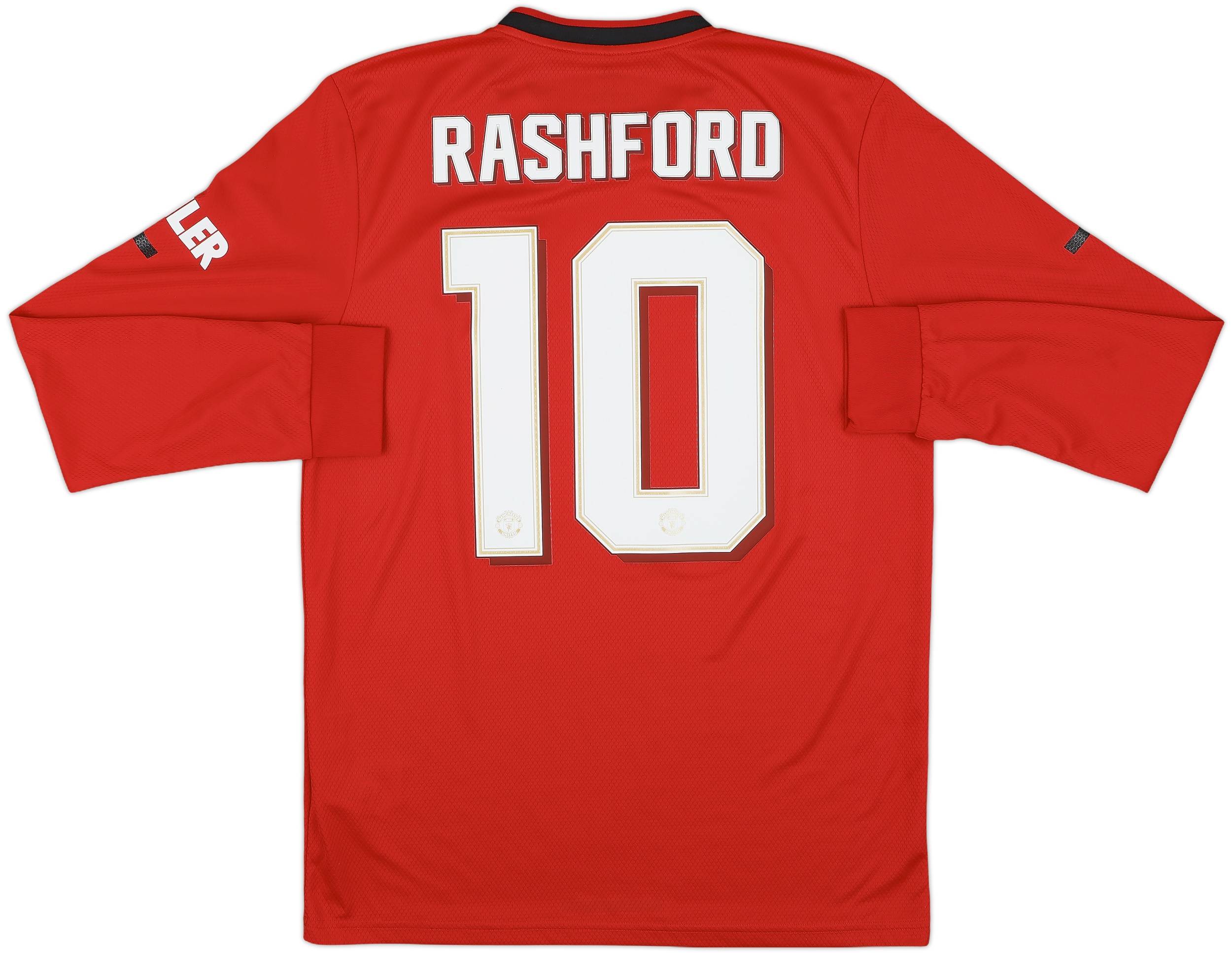 2019-20 Manchester United Home L/S Shirt Rashford #10 - 10/10 - (M)