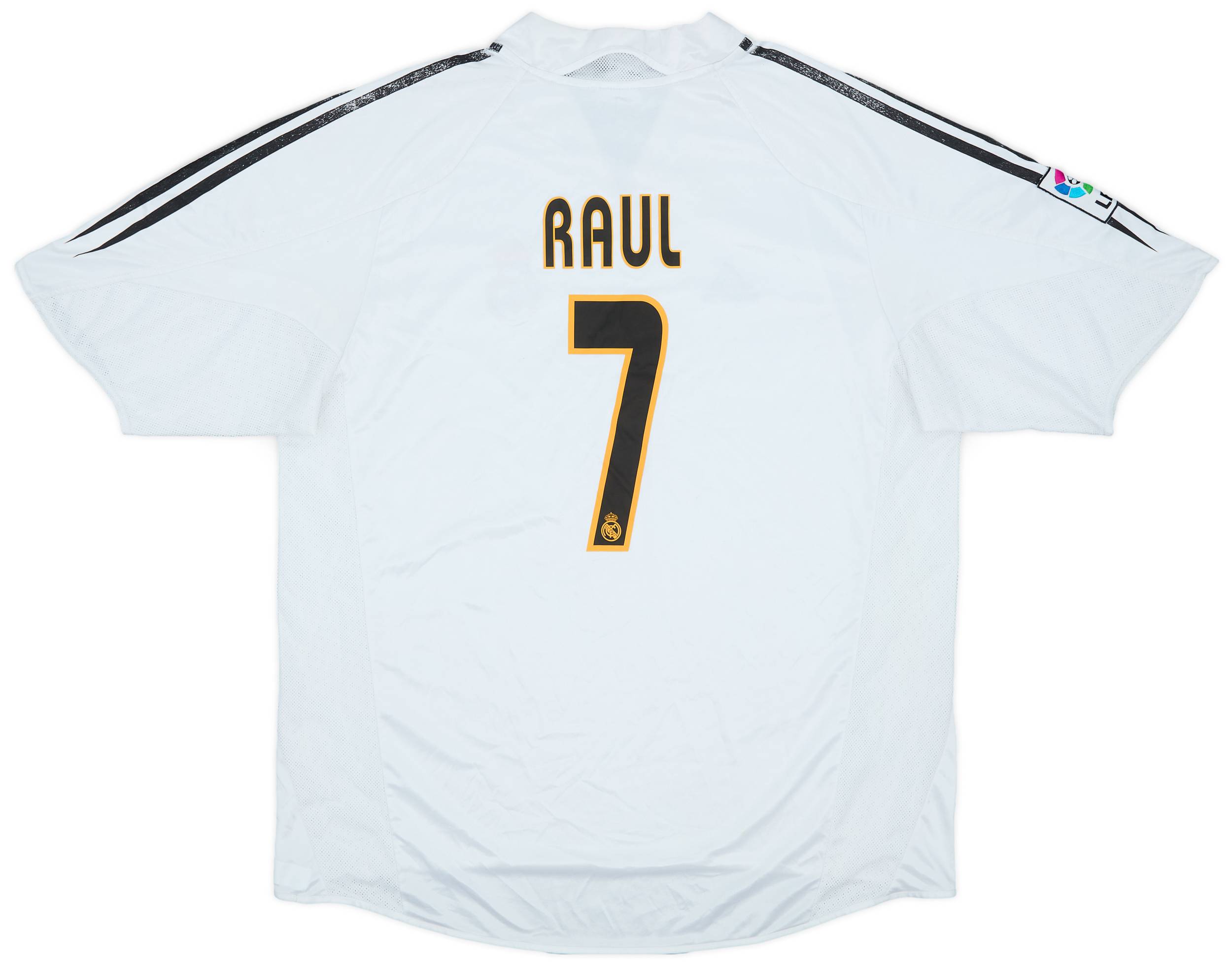 2004-05 Real Madrid Home Shirt Raul #7 - 5/10 - (XL)