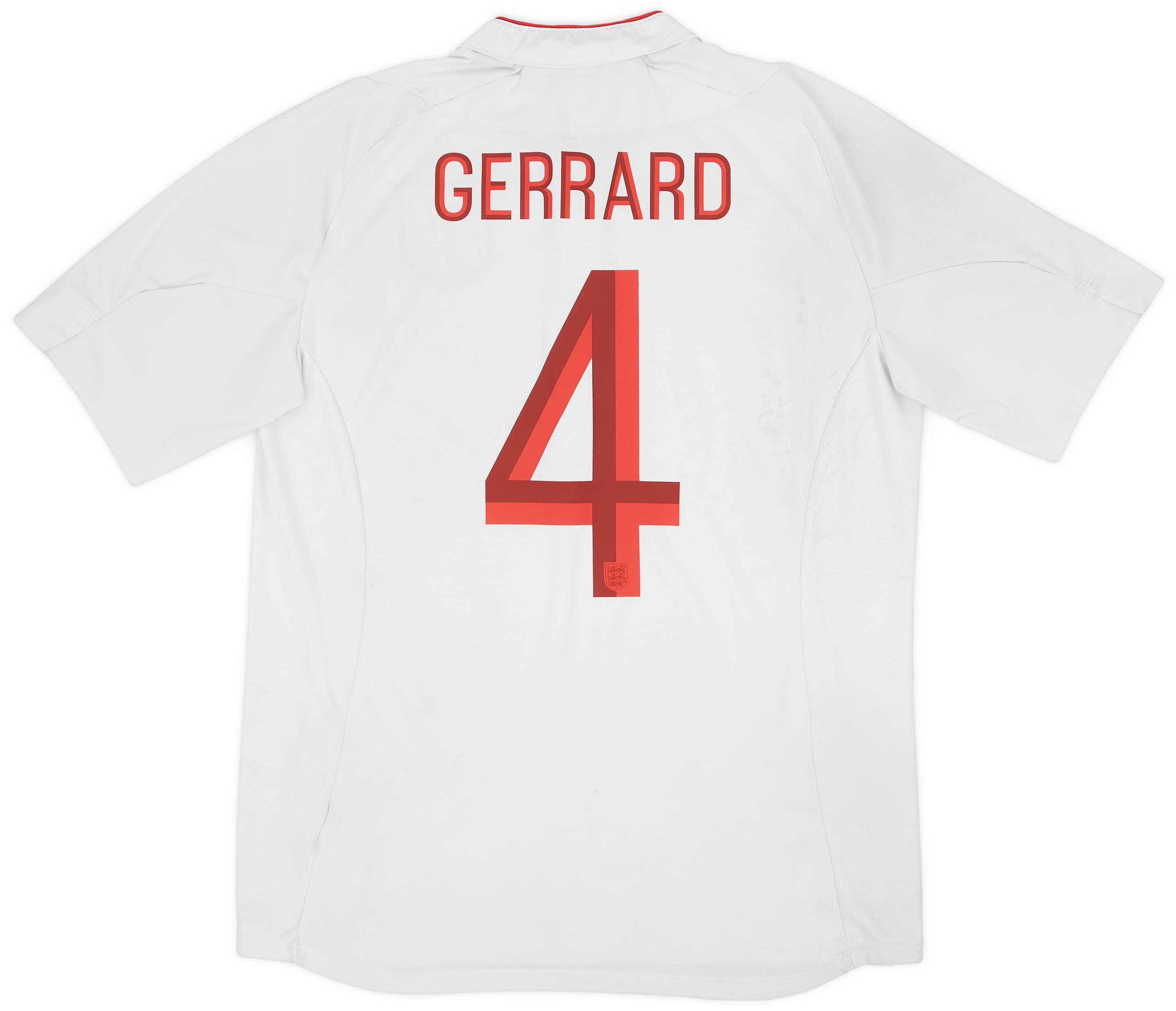 2012-13 England Home Shirt Gerrard #4 - 5/10 - (L)