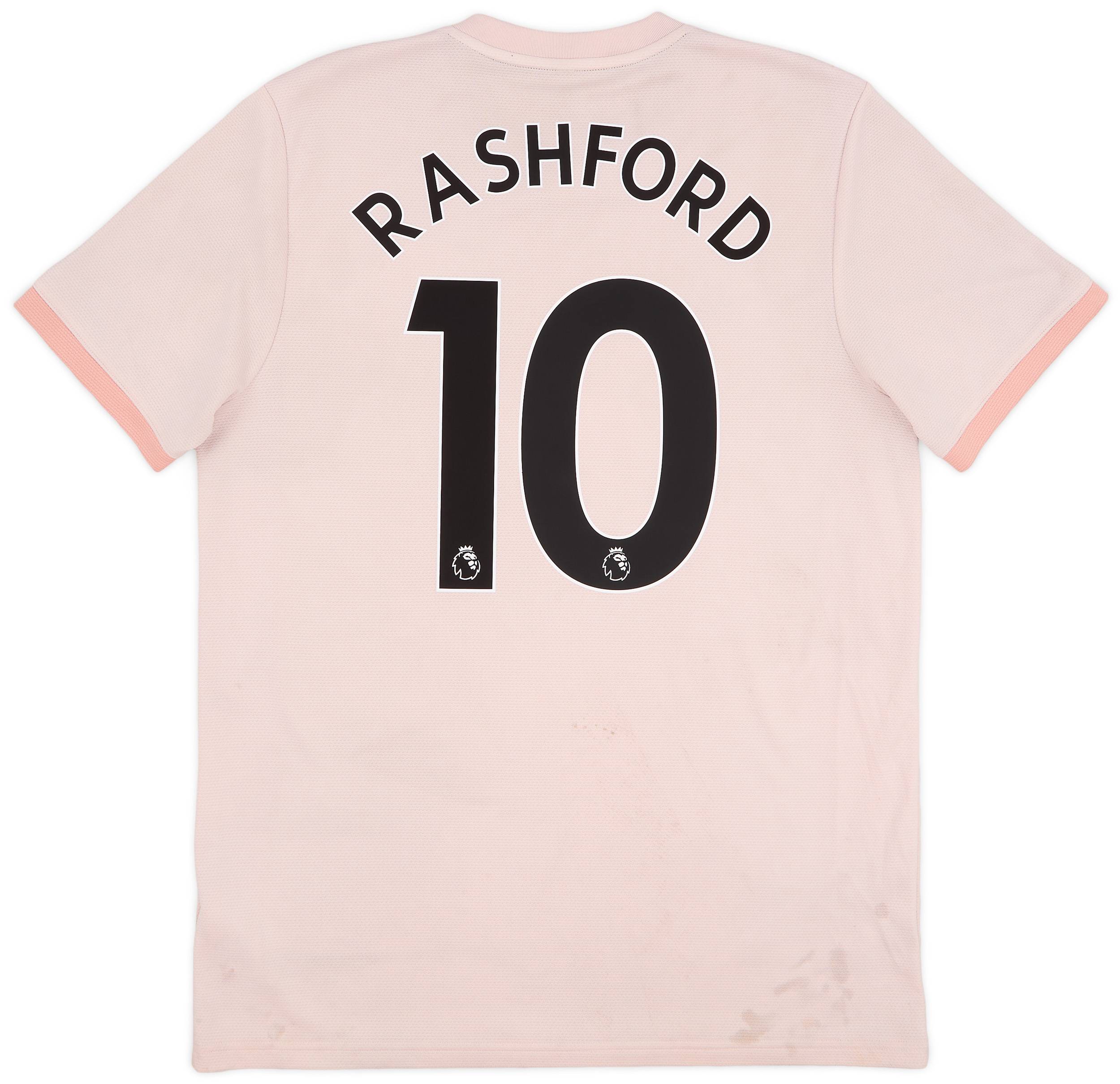 2018-19 Manchester United Away Shirt Rashford #10 - 4/10 - (L)