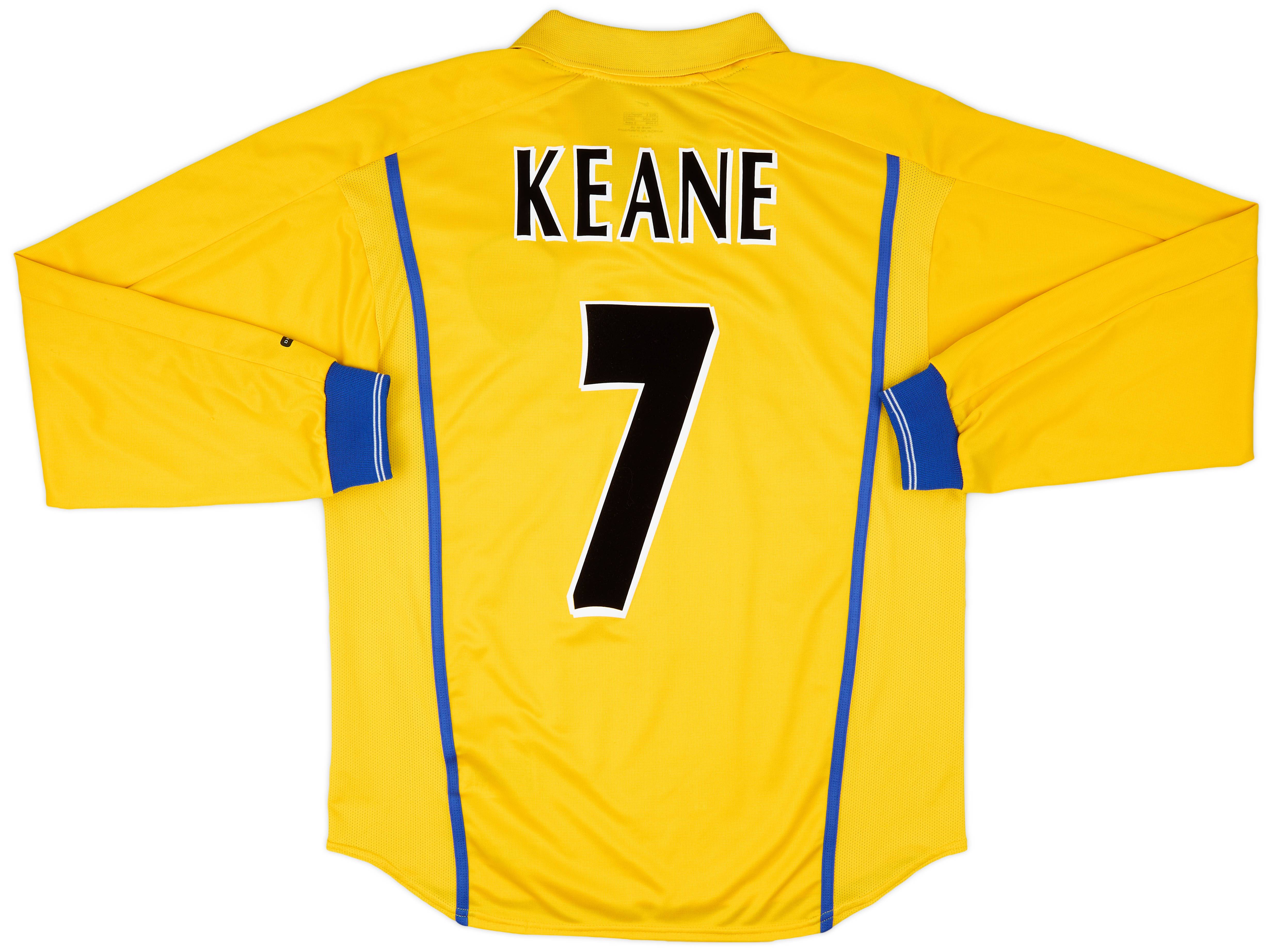 2000-02 Leeds United Away L/S Shirt Keane #7 - 9/10 - (S)