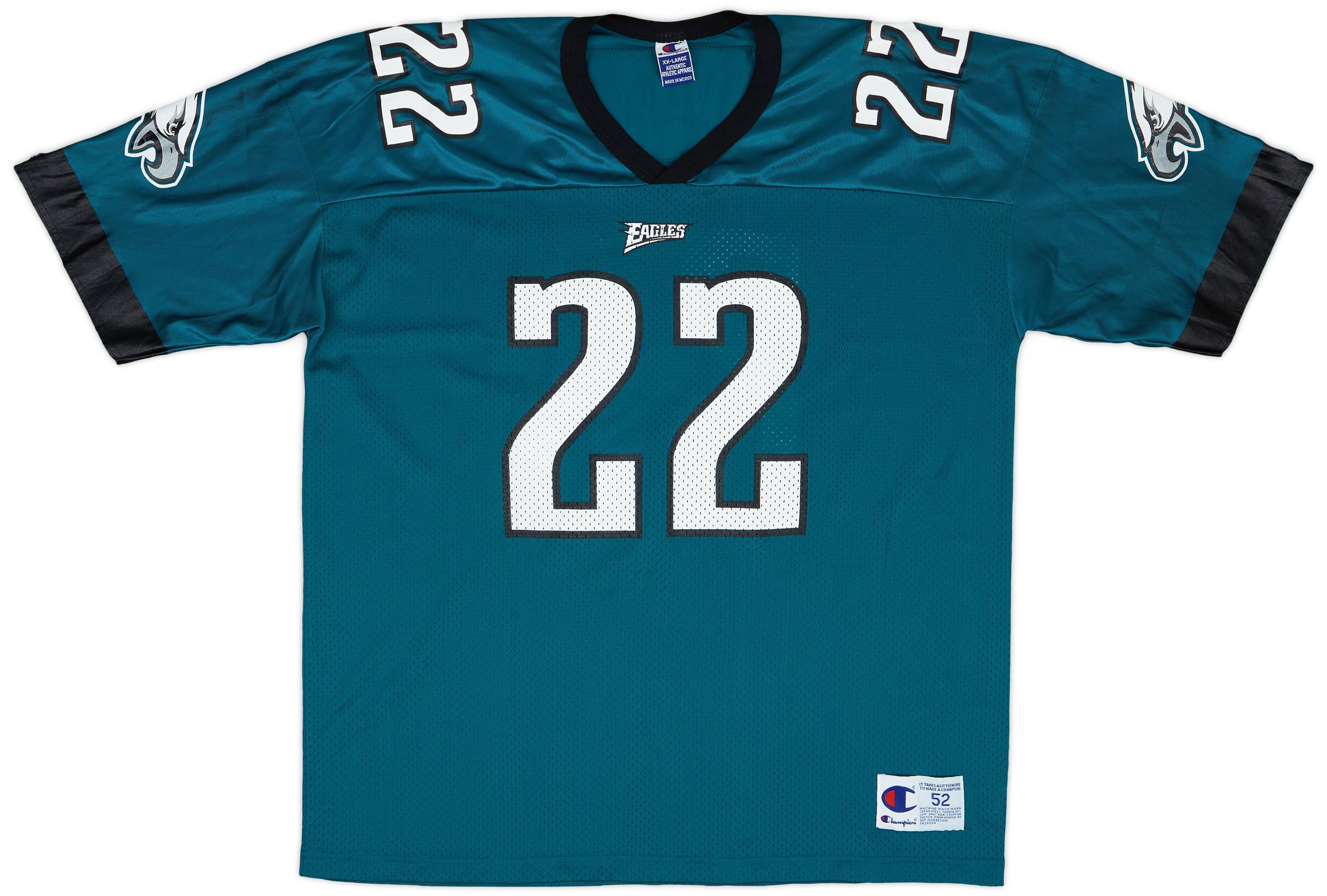 1997-00 Philadelphia Eagles Staley #22 Champion Home Jersey - 7/10 - (XXL)
