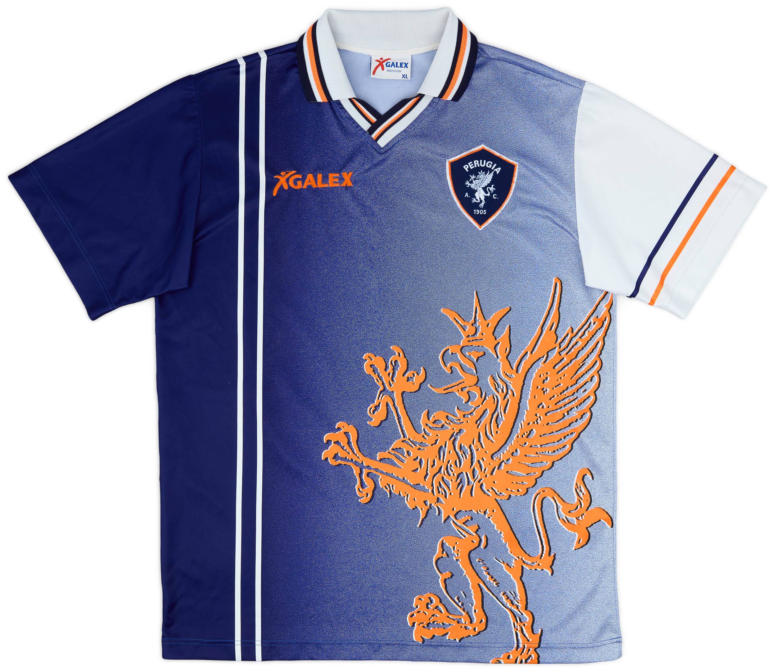 ウェア 90s Perugia 98/99 away jersey #7 NAKATA 1998-99 Perugia Away L/S Shirt Nakata #7 - 9/10 - (XL)