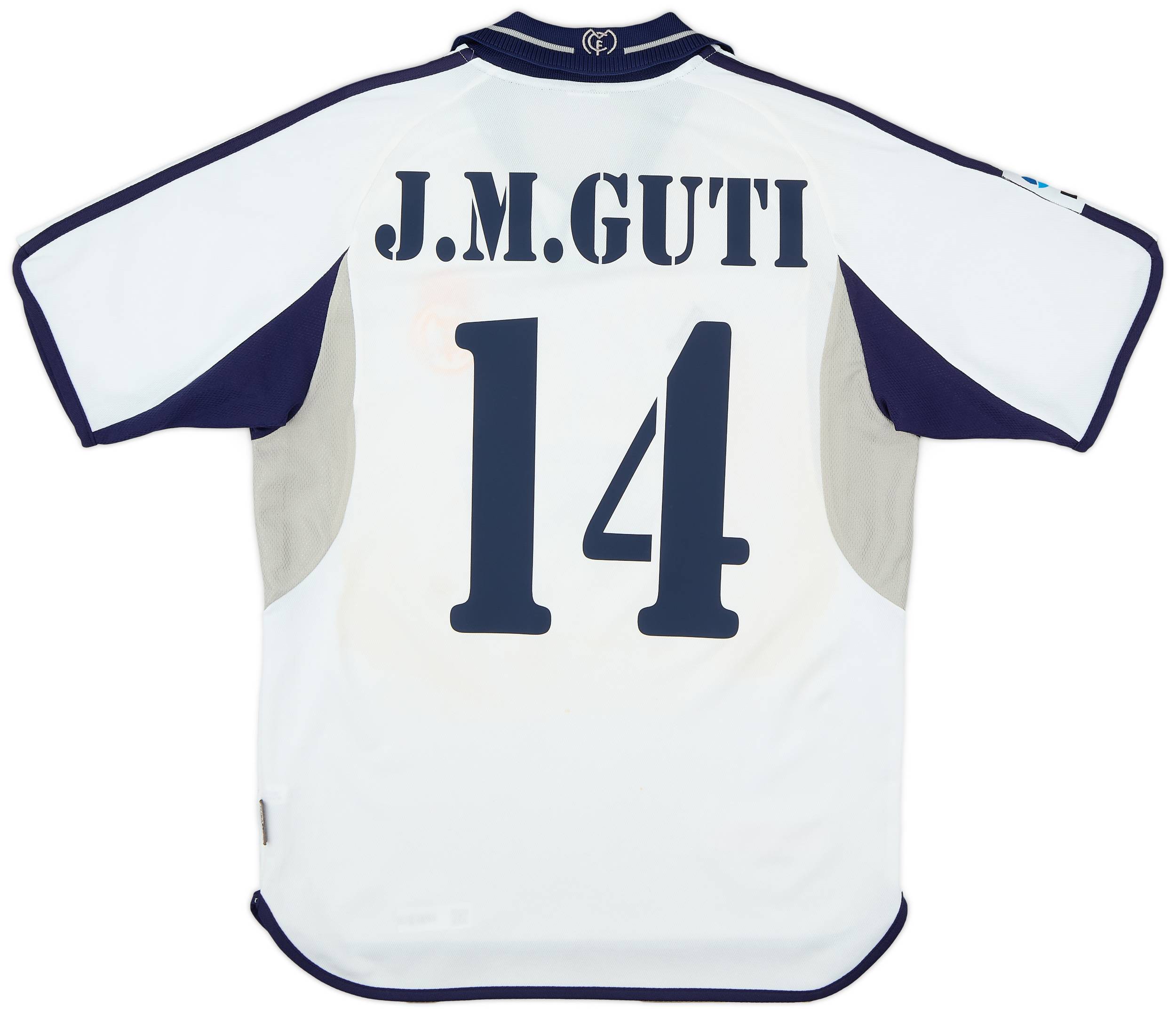 2000-01 Real Madrid Home Shirt J.M.Guti #14 - 6/10 - (S)