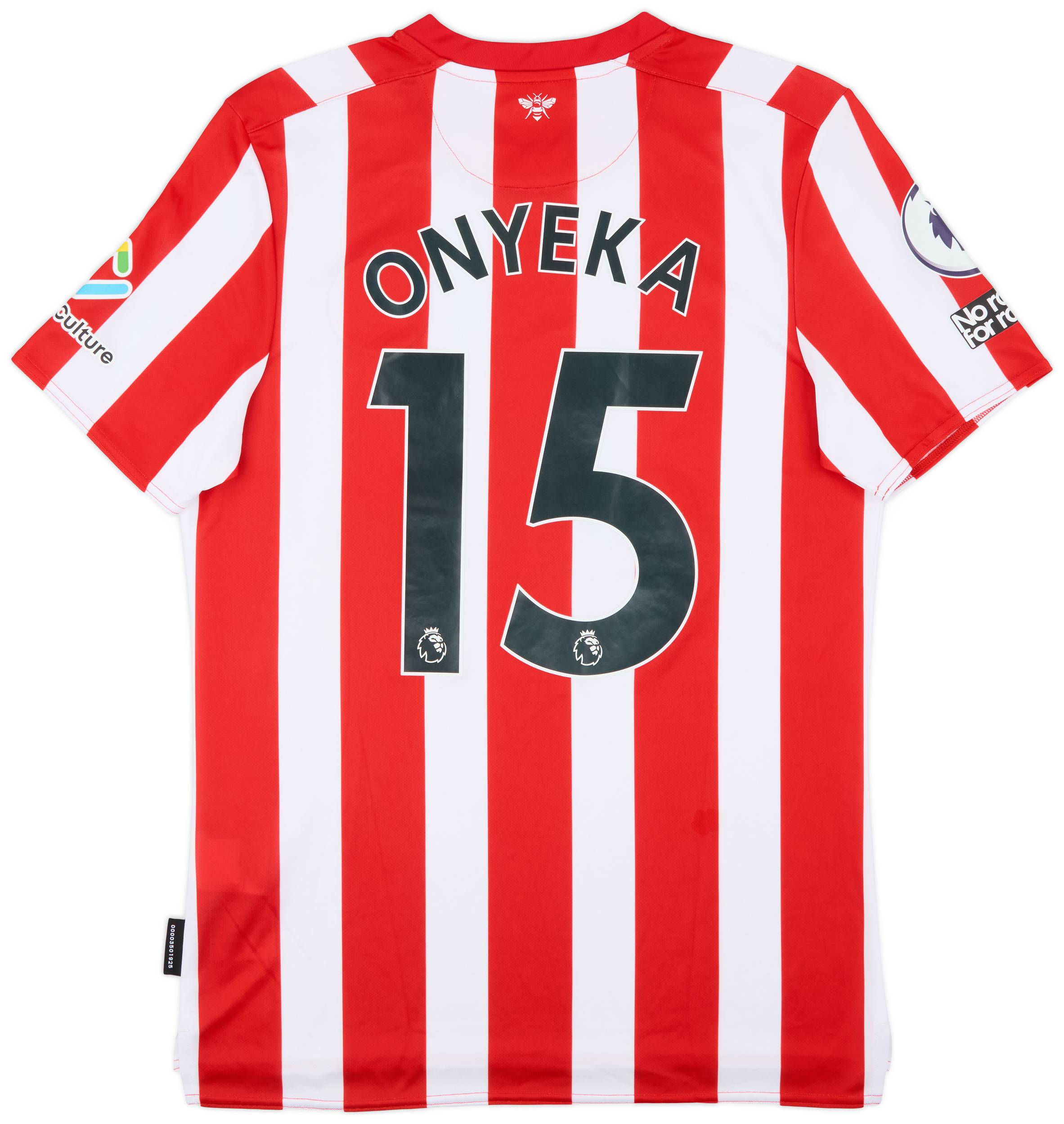 2022-23 Brentford Match Issue Home Shirt Onyeka #15