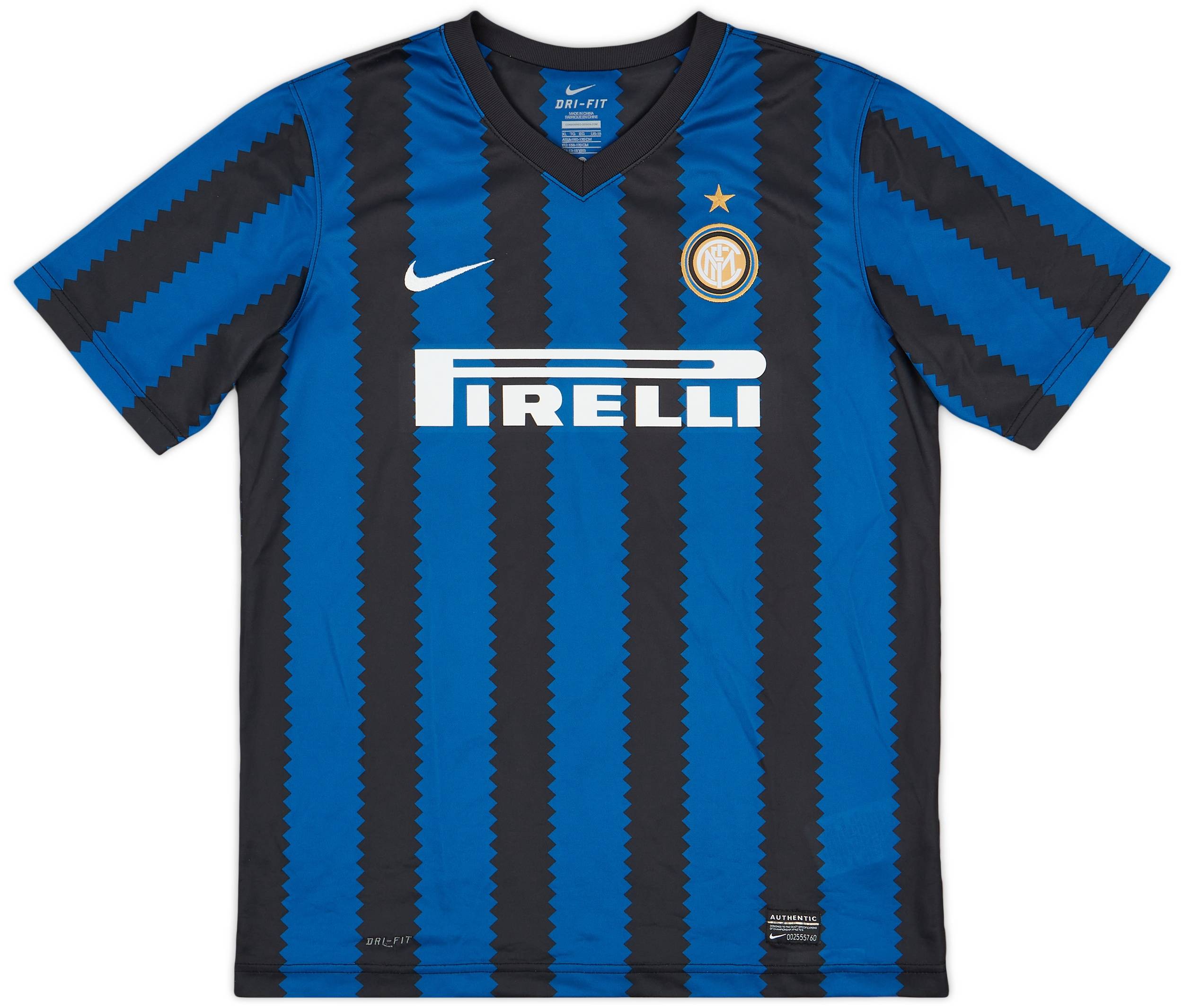 2010-11 Inter Milan Basic Home Shirt #52 - 7/10 - (XL.Boys)