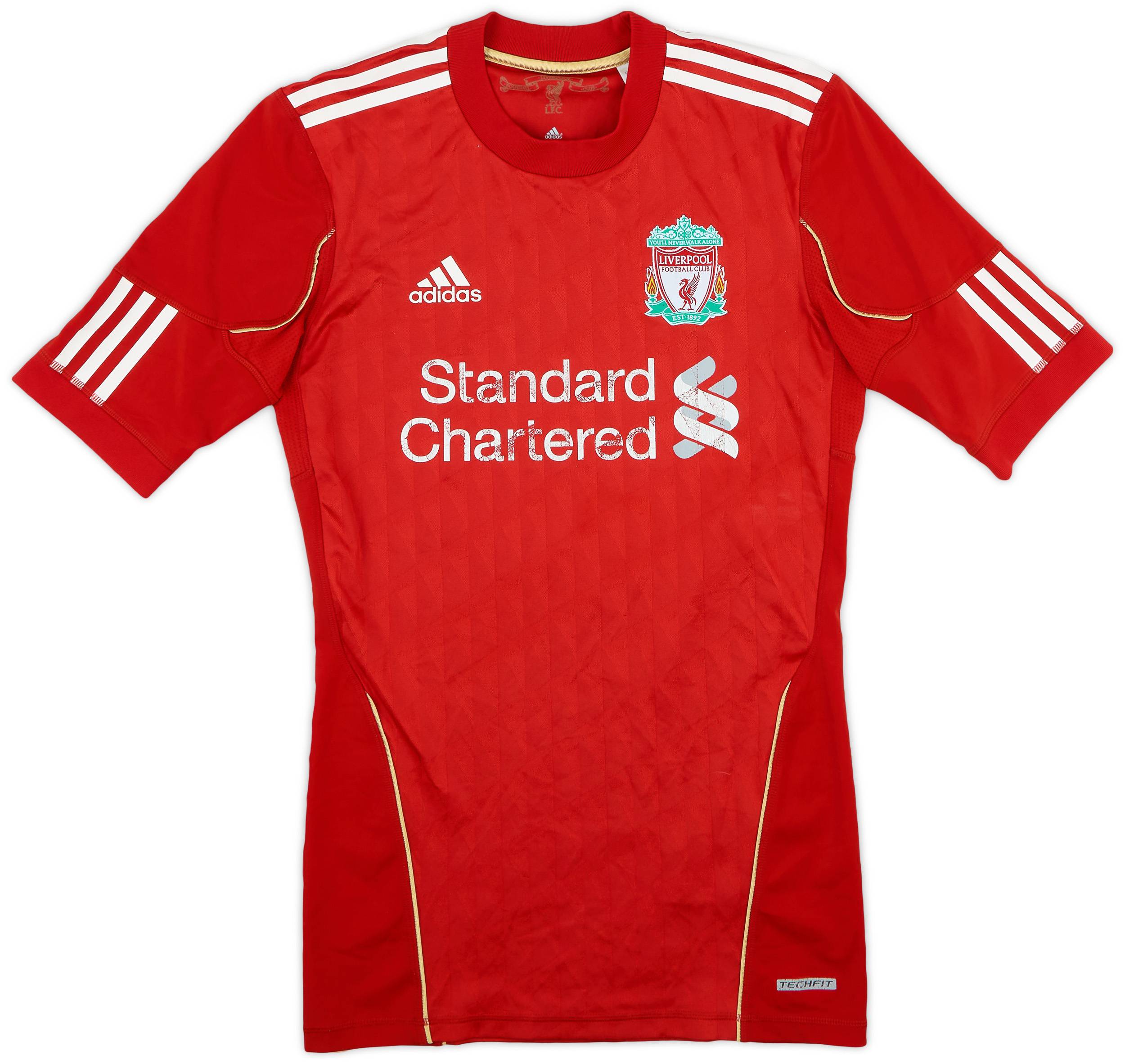 adidas リバプールFC アディダス LIVERPOOL TECHFIT 2010-12 Liverpool Player Issue TechFit Home Shirt - 5/10 - (M)