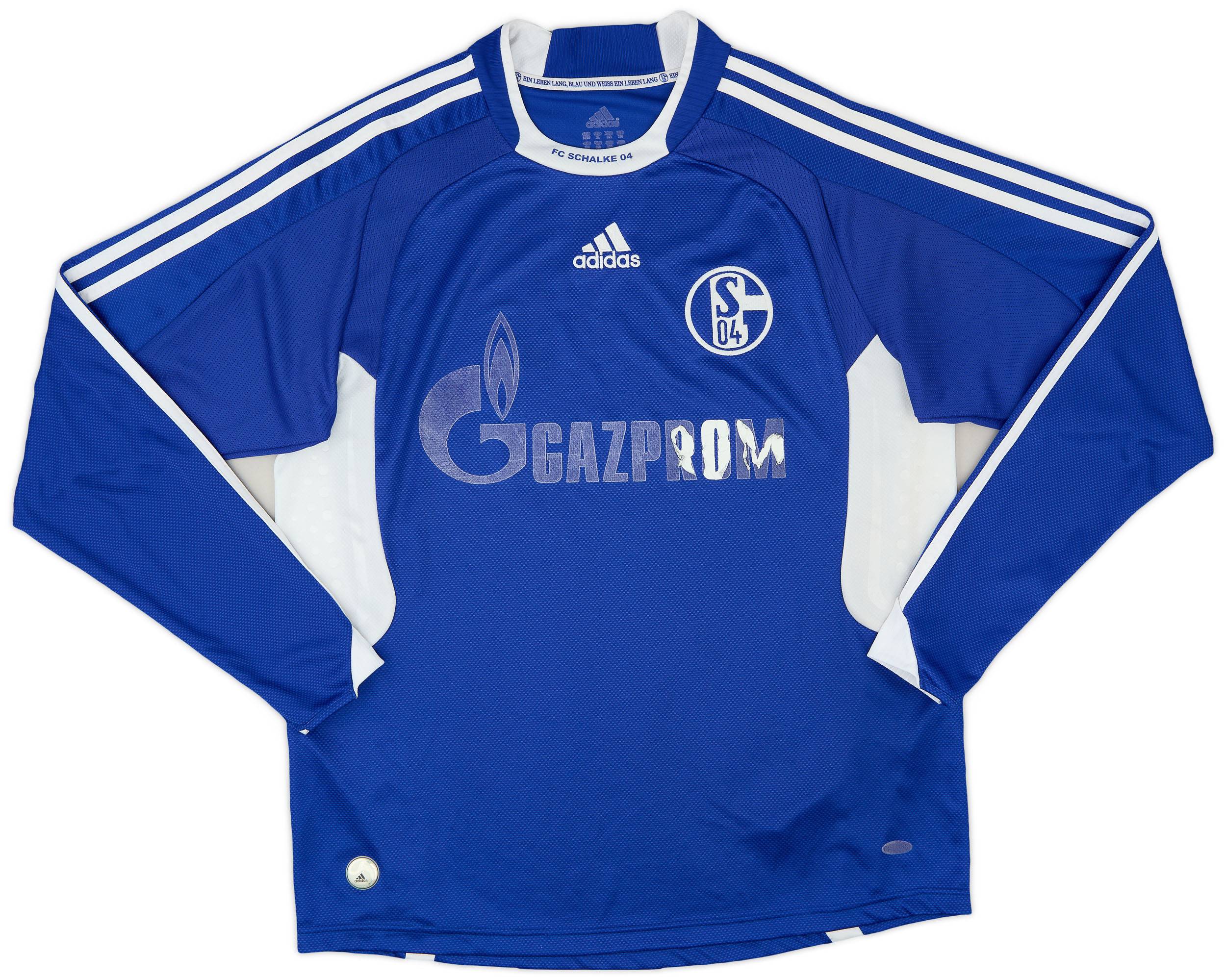2008-10 Schalke Home L/S Shirt - 4/10 - (XL.Boys)