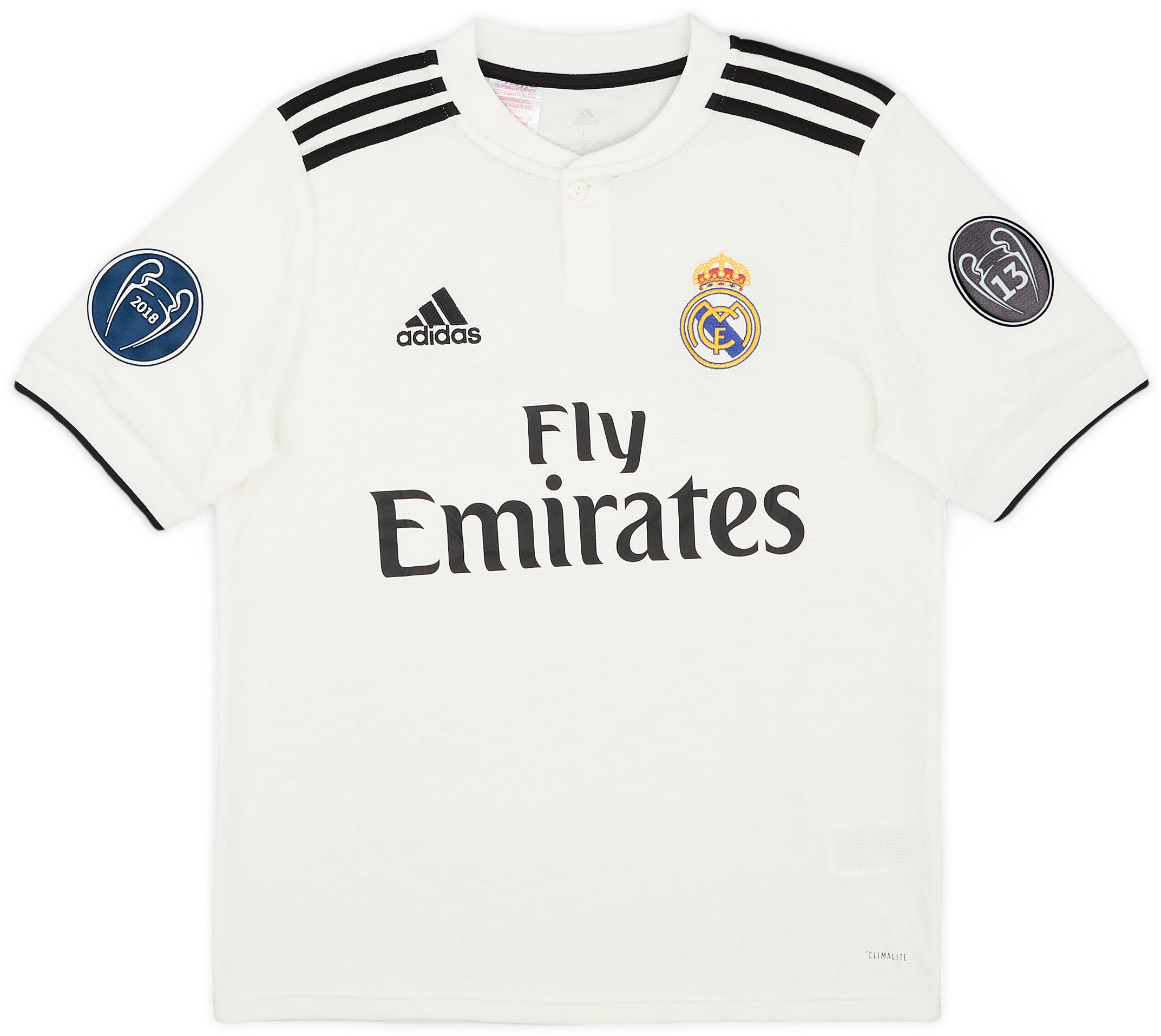 2018-19 Real Madrid Home Shirt - 9/10 - (L.Boys)