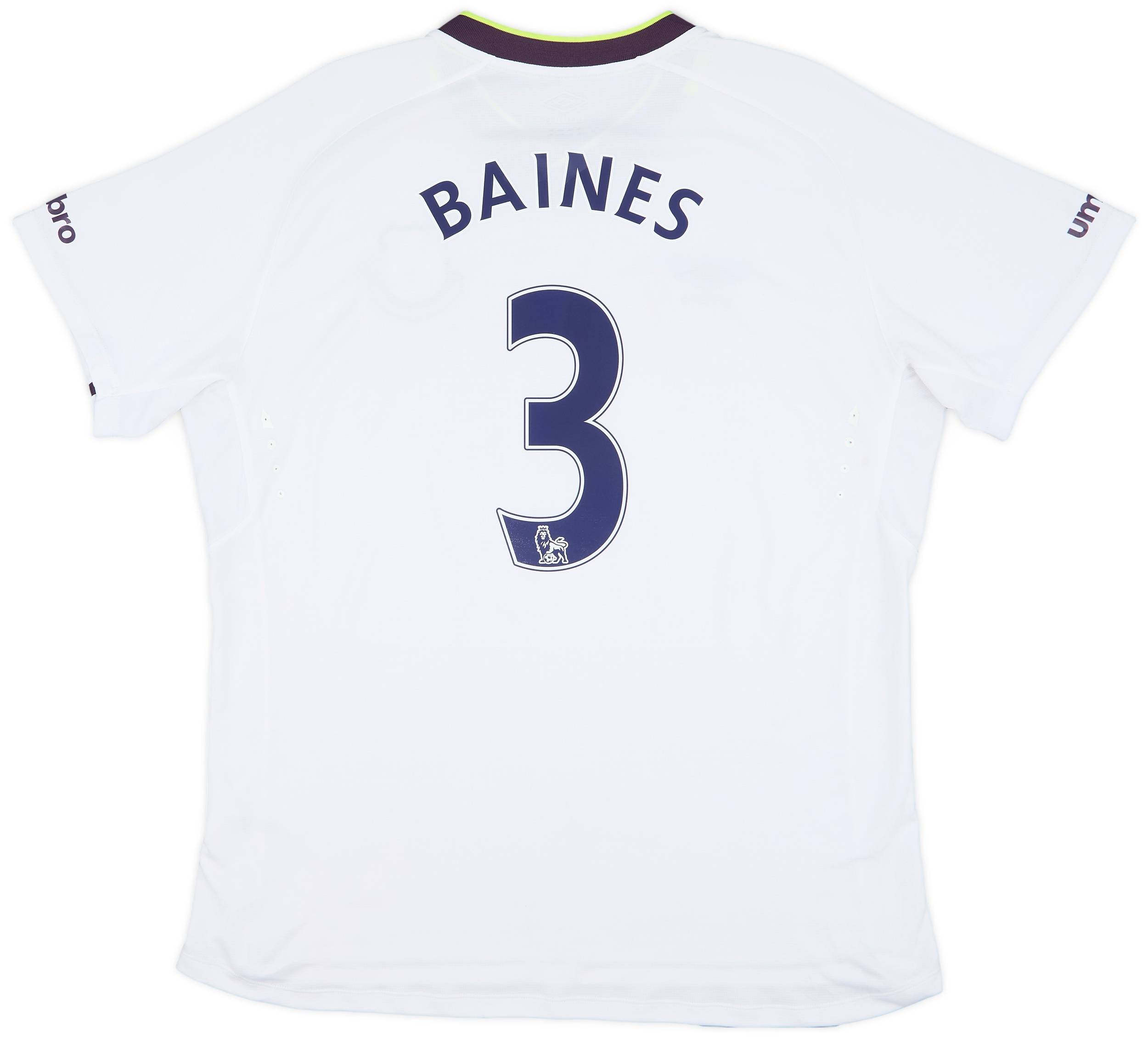 2014-15 Everton Third Shirt Baines #3 - 7/10 - (XL)