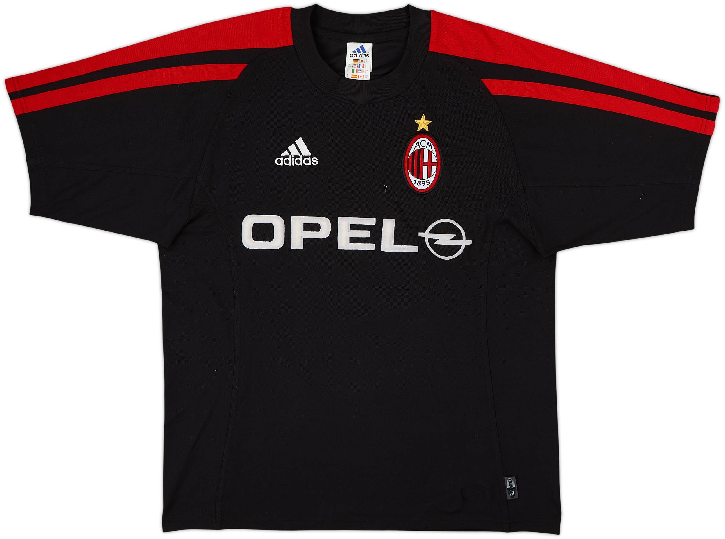 adidas ACミラン Milan ユニフォーム 01/02 2001-02 AC Milan adidas Training Shirt - 8/10 - (S)