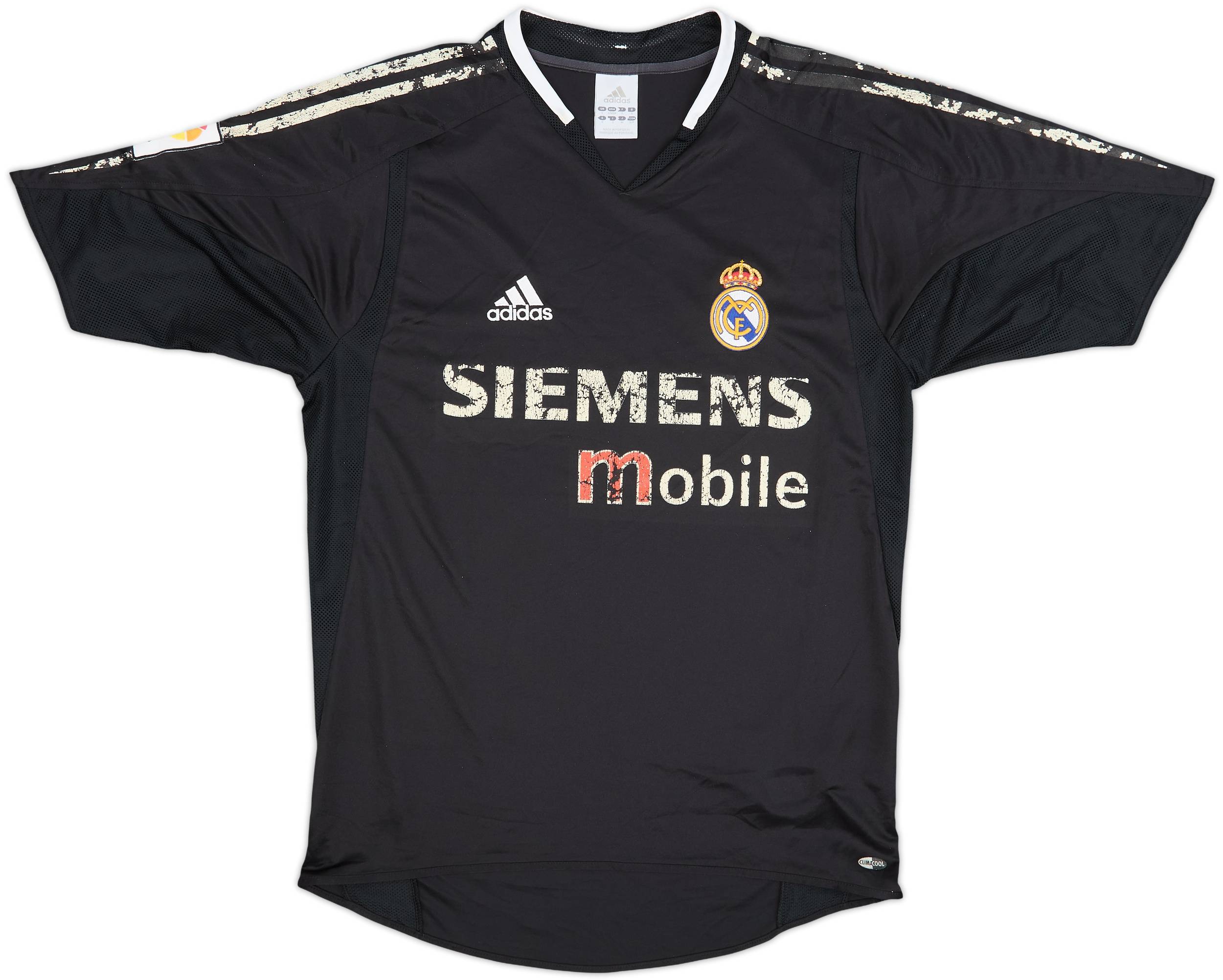  Real Madrid CLIMACOOL 黒シャツ 160 2004-05 Real Madrid Away Shirt - 4/10 - (S)