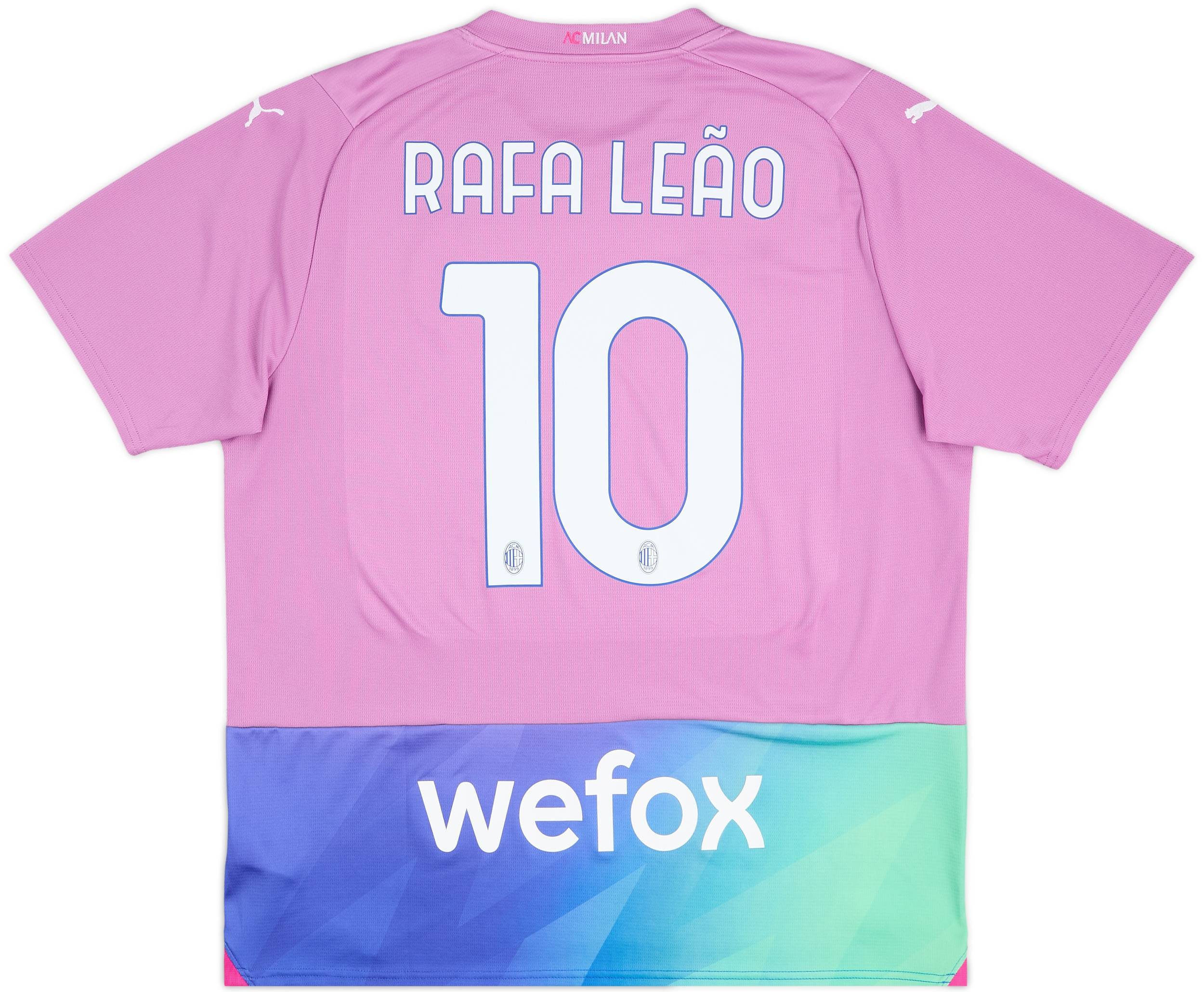2023-24 AC Milan Third Shirt Rafa Leao #10 - 9/10 - (XL)