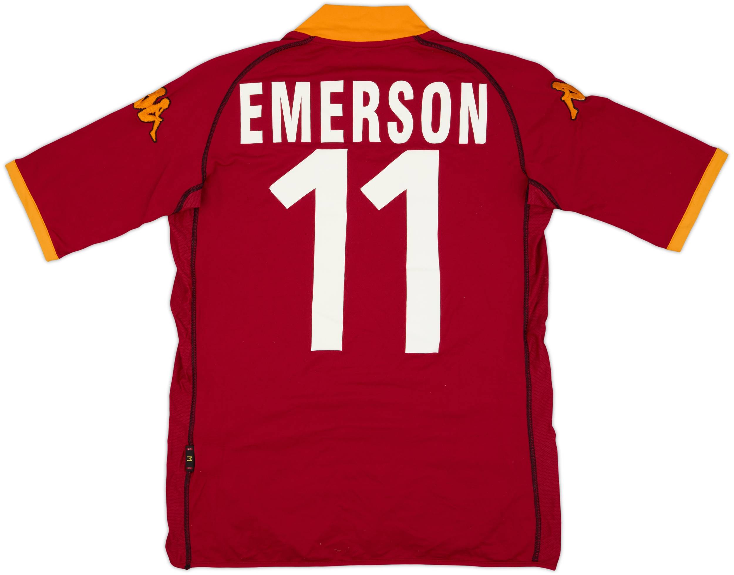 2002-03 Roma Home Shirt Emerson #11 - 5/10 - (M)