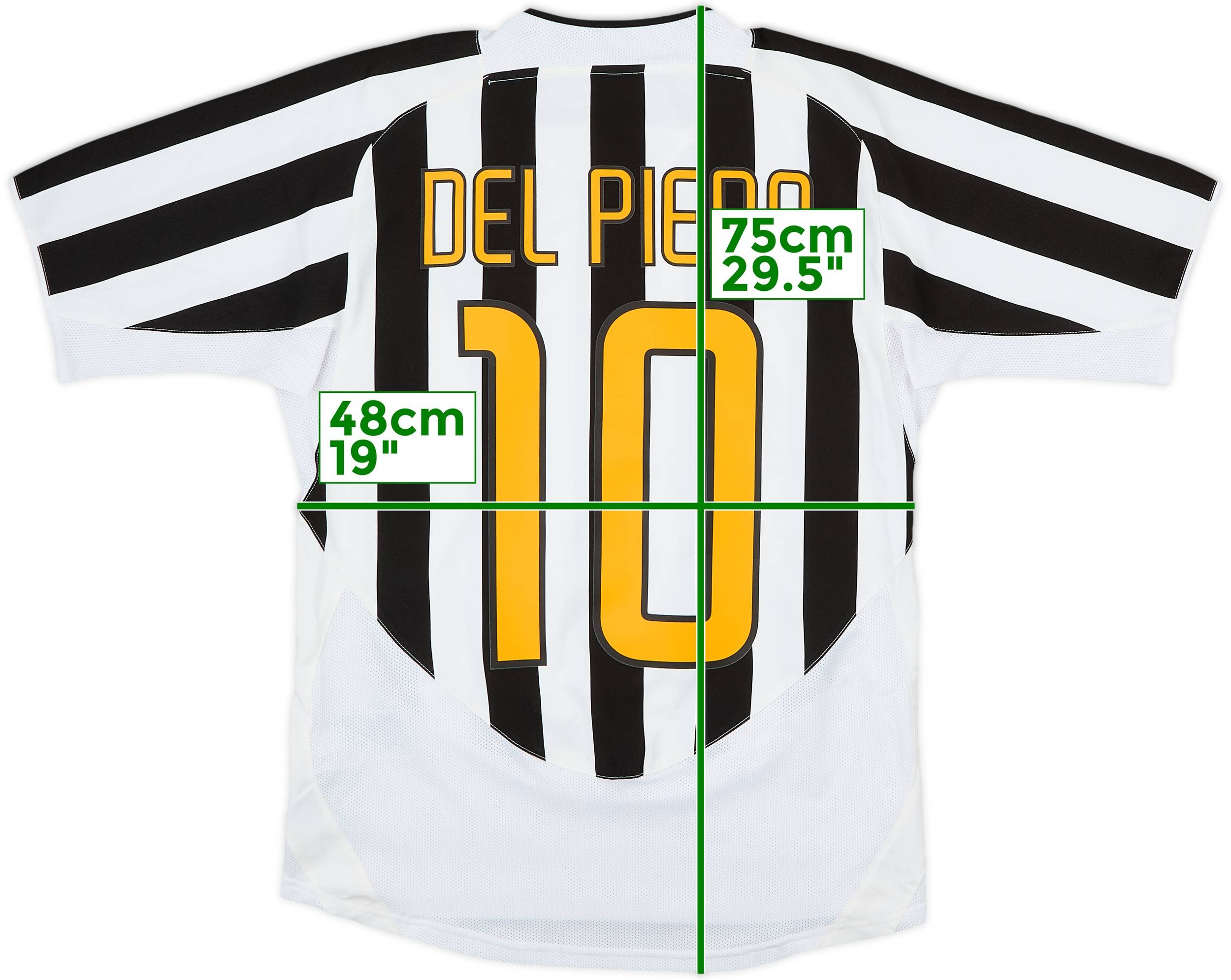 2003-04 Juventus Home Shirt Del Piero #10 - 8/10 - (S)