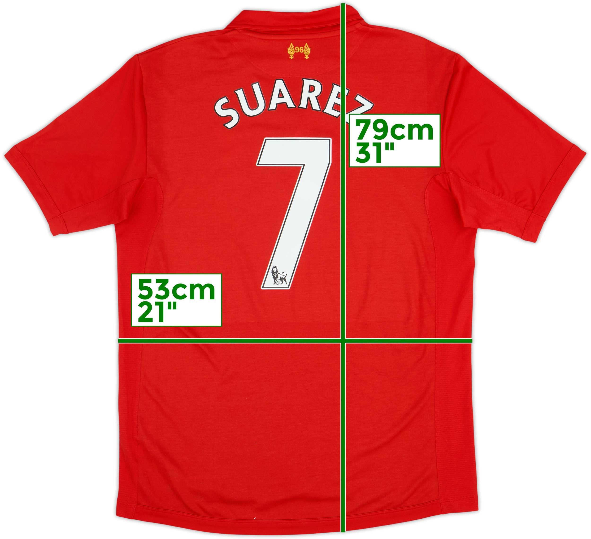 2012-13 Liverpool Home Shirt Suarez #7 - 7/10 - (L)