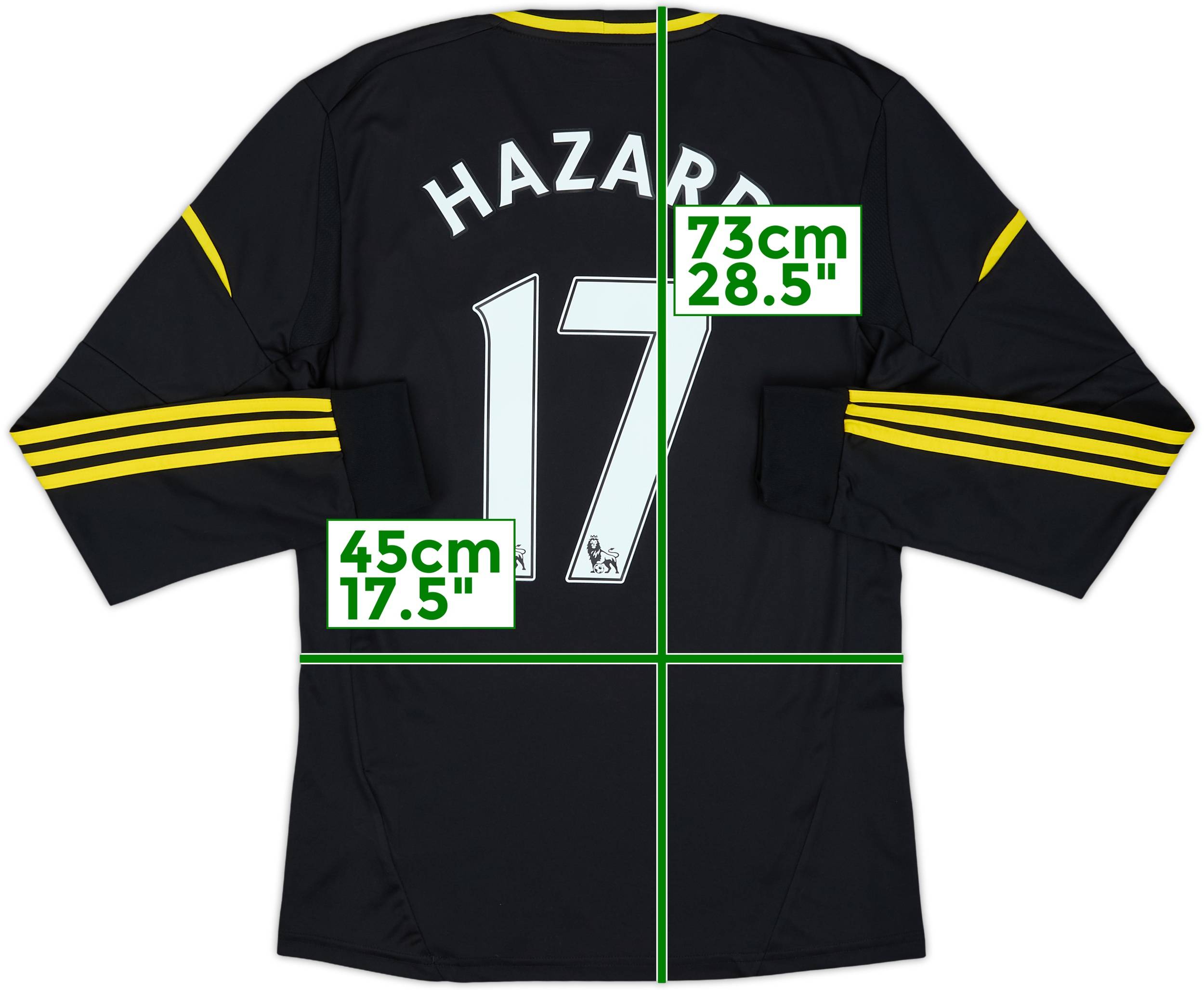 2012-13 Chelsea Third L/S Shirt Hazard #17 - 6/10 - (S)