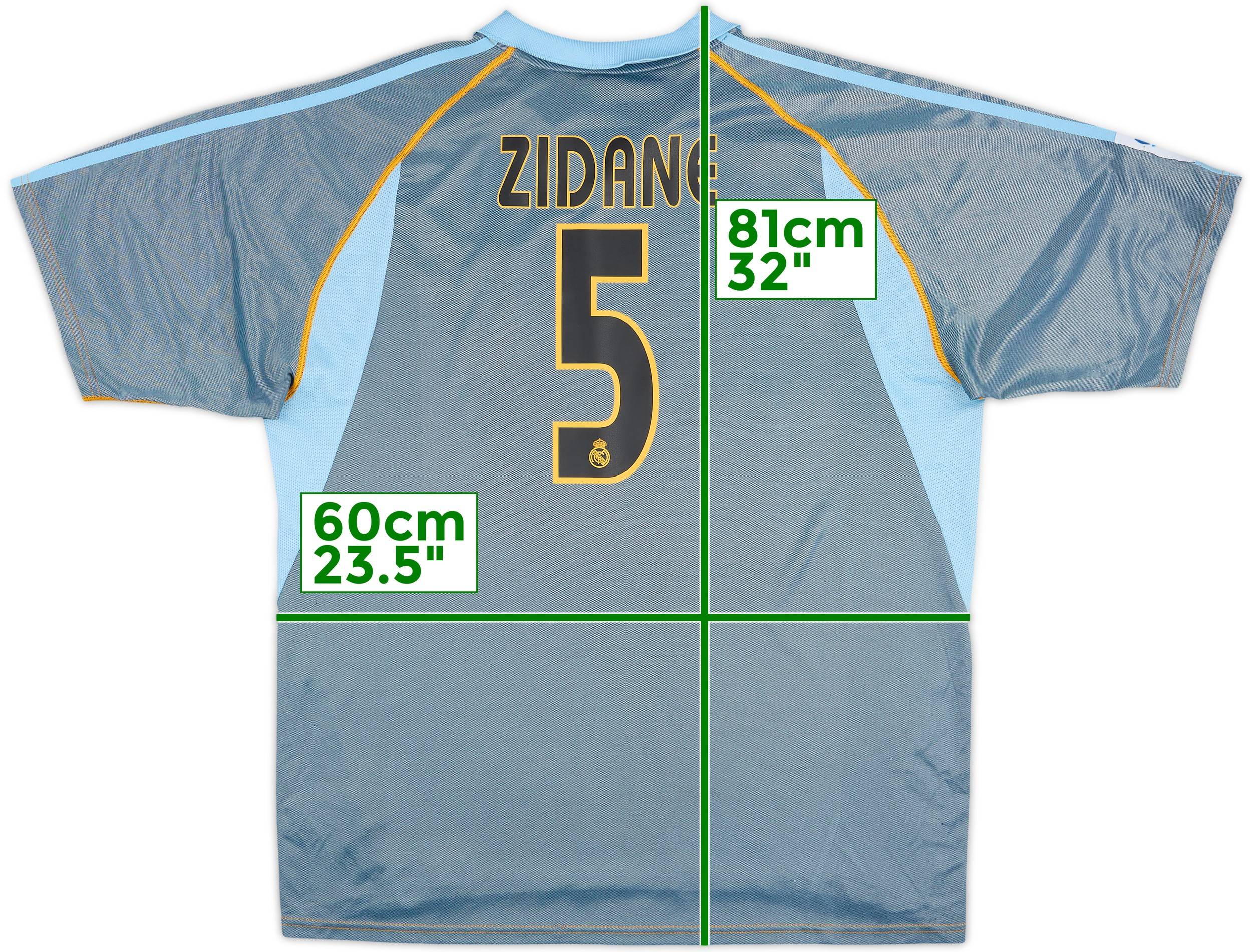 2003-04 Real Madrid Third Shirt Zidane #5 - 7/10 - (XL)