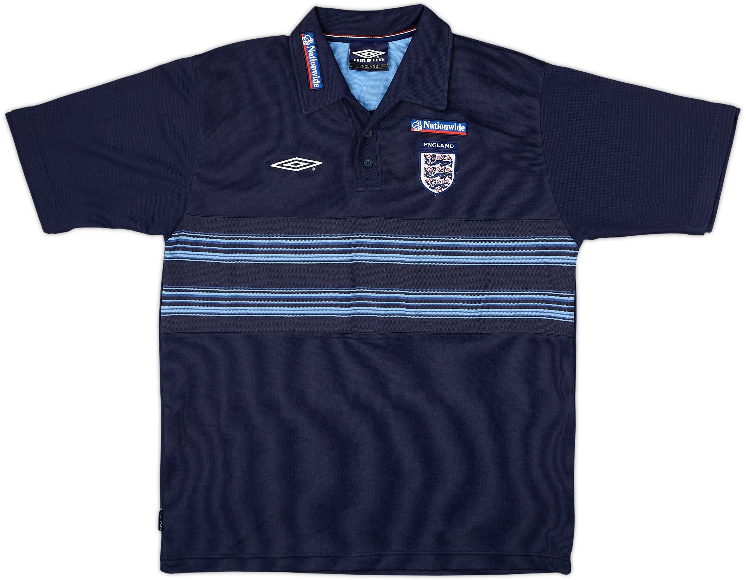 2000-01 England Umbro Polo Shirt - 8/10 - (L)