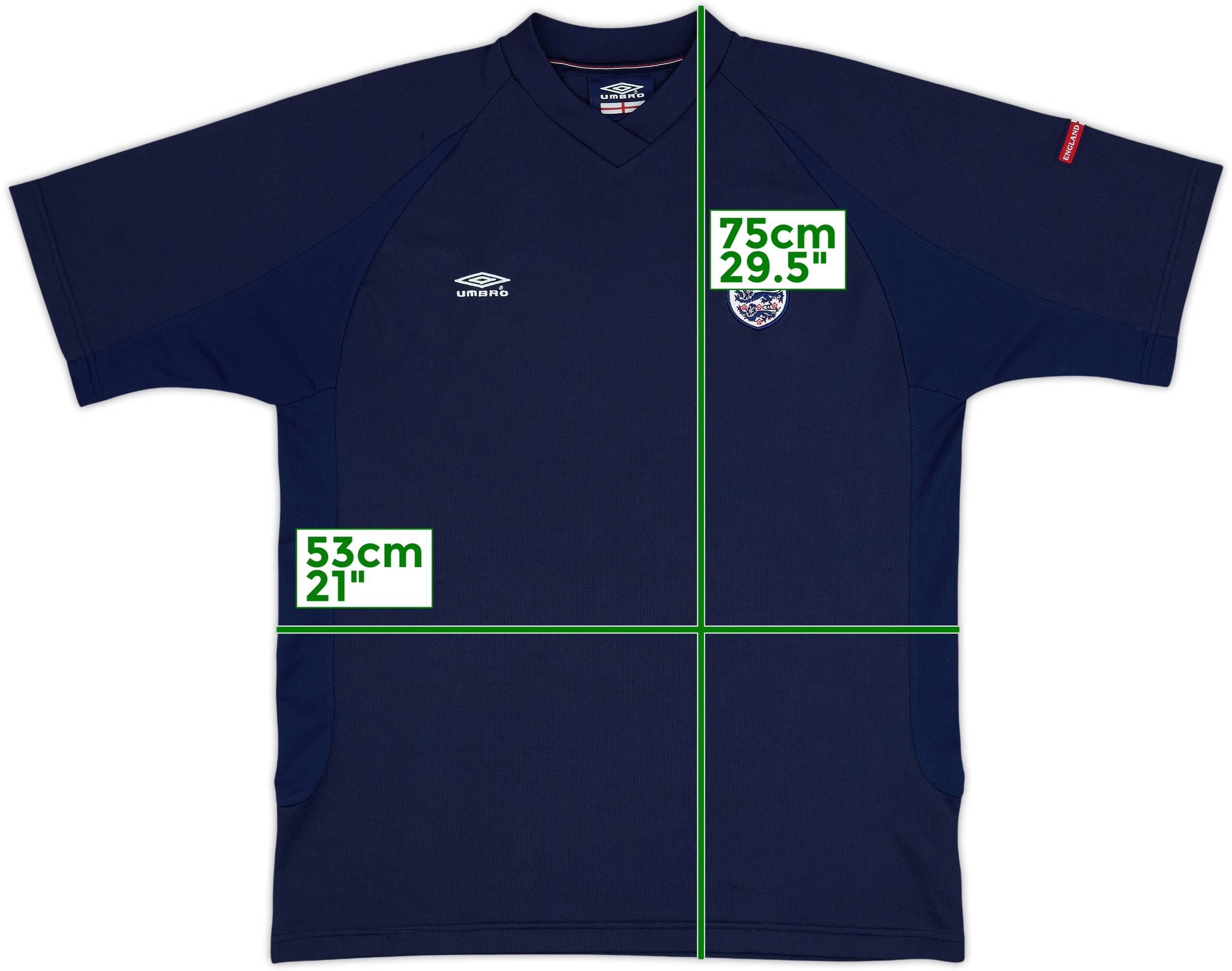 2002-04 England Umbro Training Shirt - 8/10 - (L)