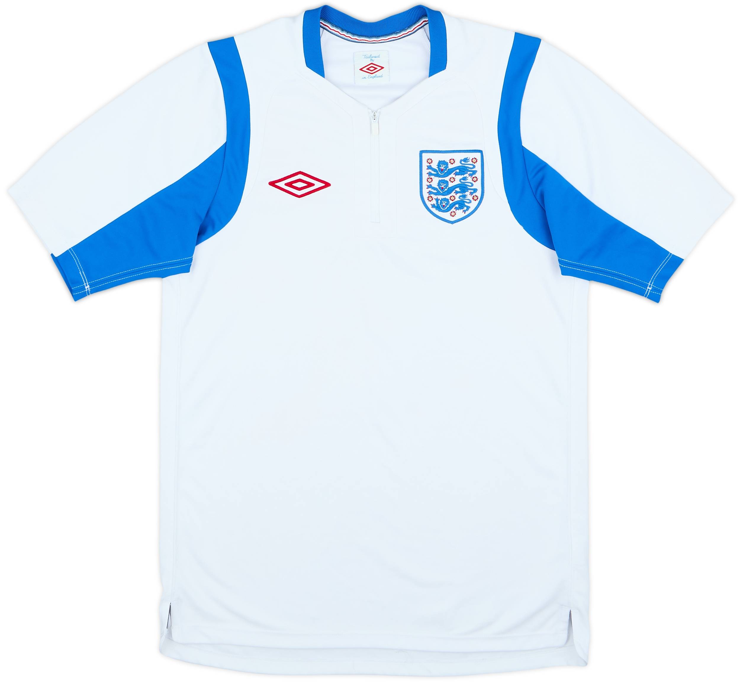 2010-11 England Umbro 1/4 Zip Polo Shirt - 7/10 - (XL.Boys)