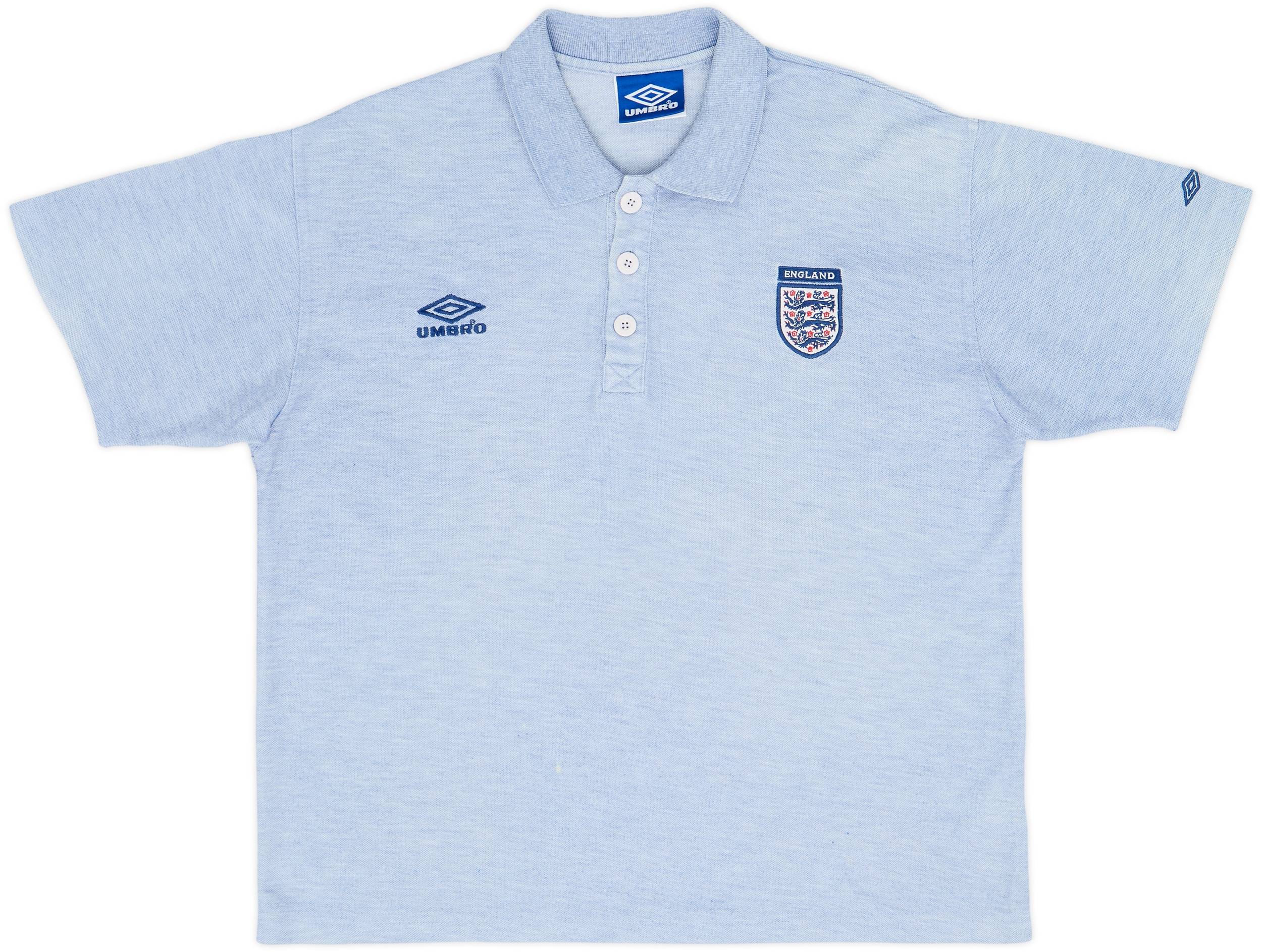 1998-00 England Umbro Polo Shirt - 6/10 - (M)