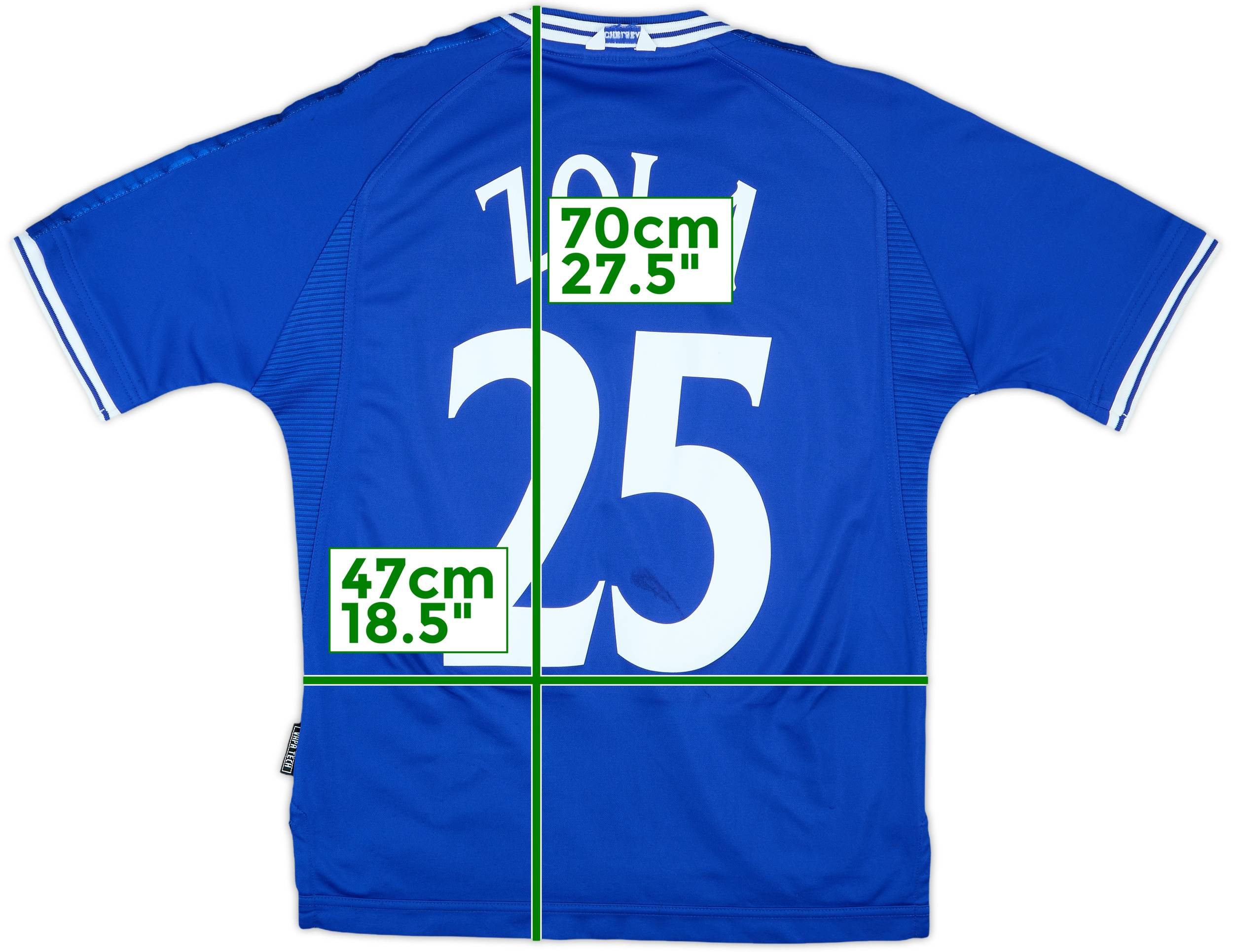 1999-01 Chelsea Home Shirt Zola #25 - 8/10 - (Y)