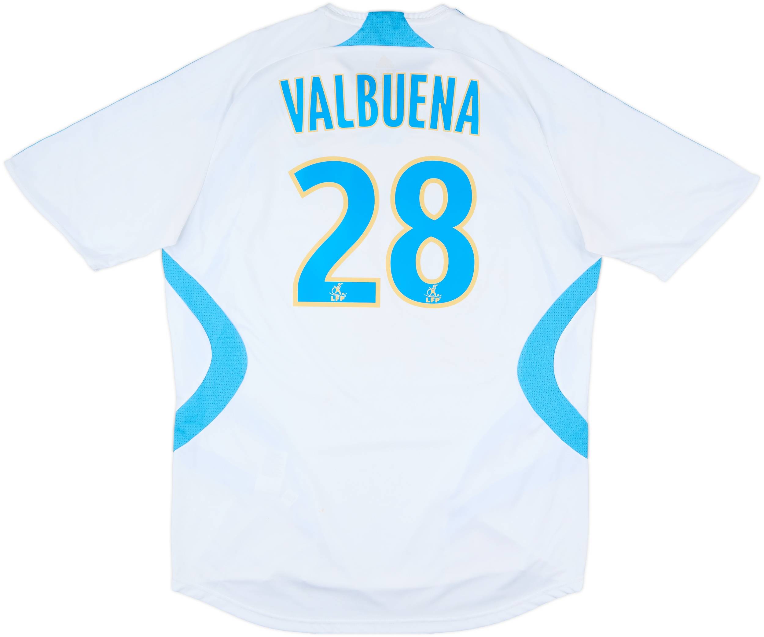 2007-08 Olympique Marseille Home Shirt Valbuena #28 - 6/10 - (XL)