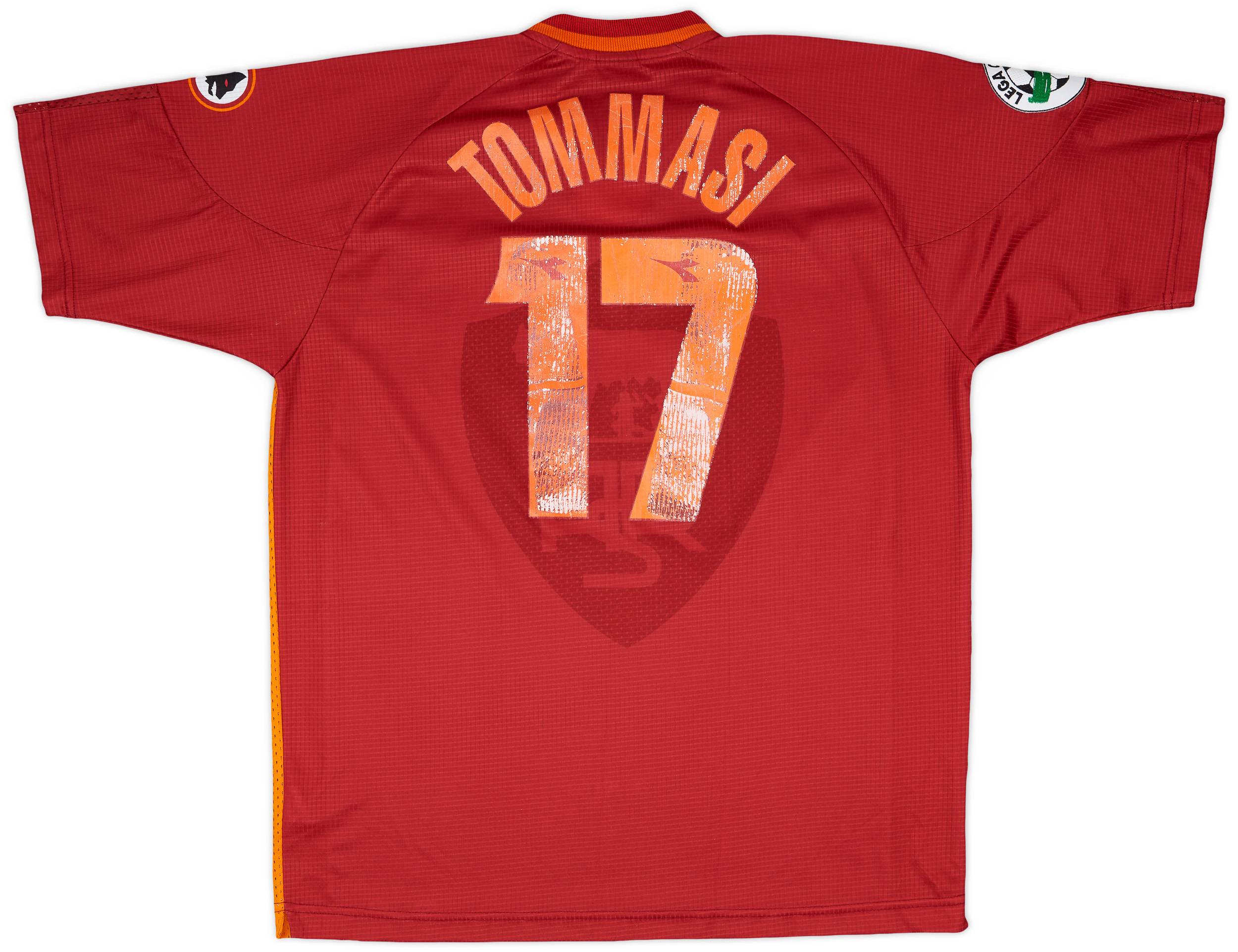 1997-98 Roma Match Issue Home Shirt Tommasi #17
