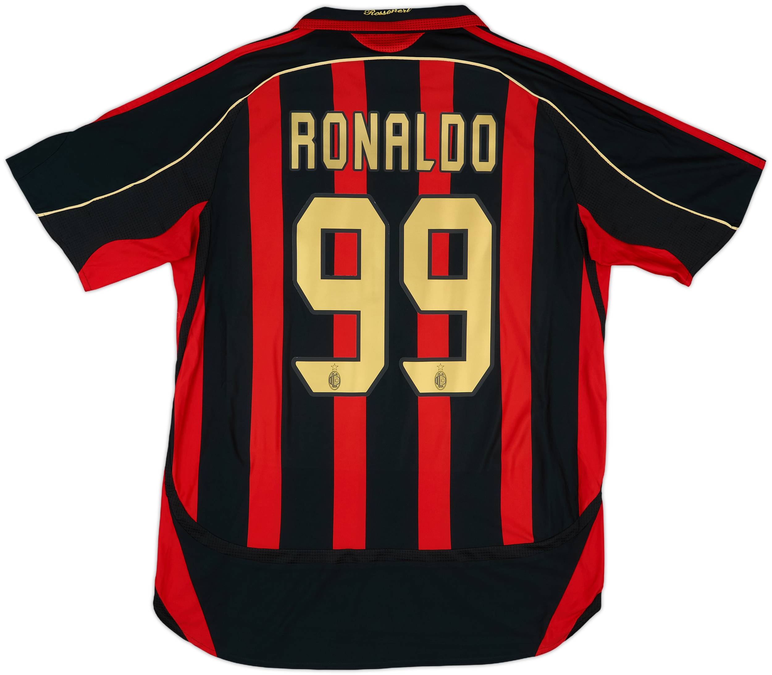 2006-07 AC Milan Home Shirt Ronaldo #99 - 6/10 - (L)