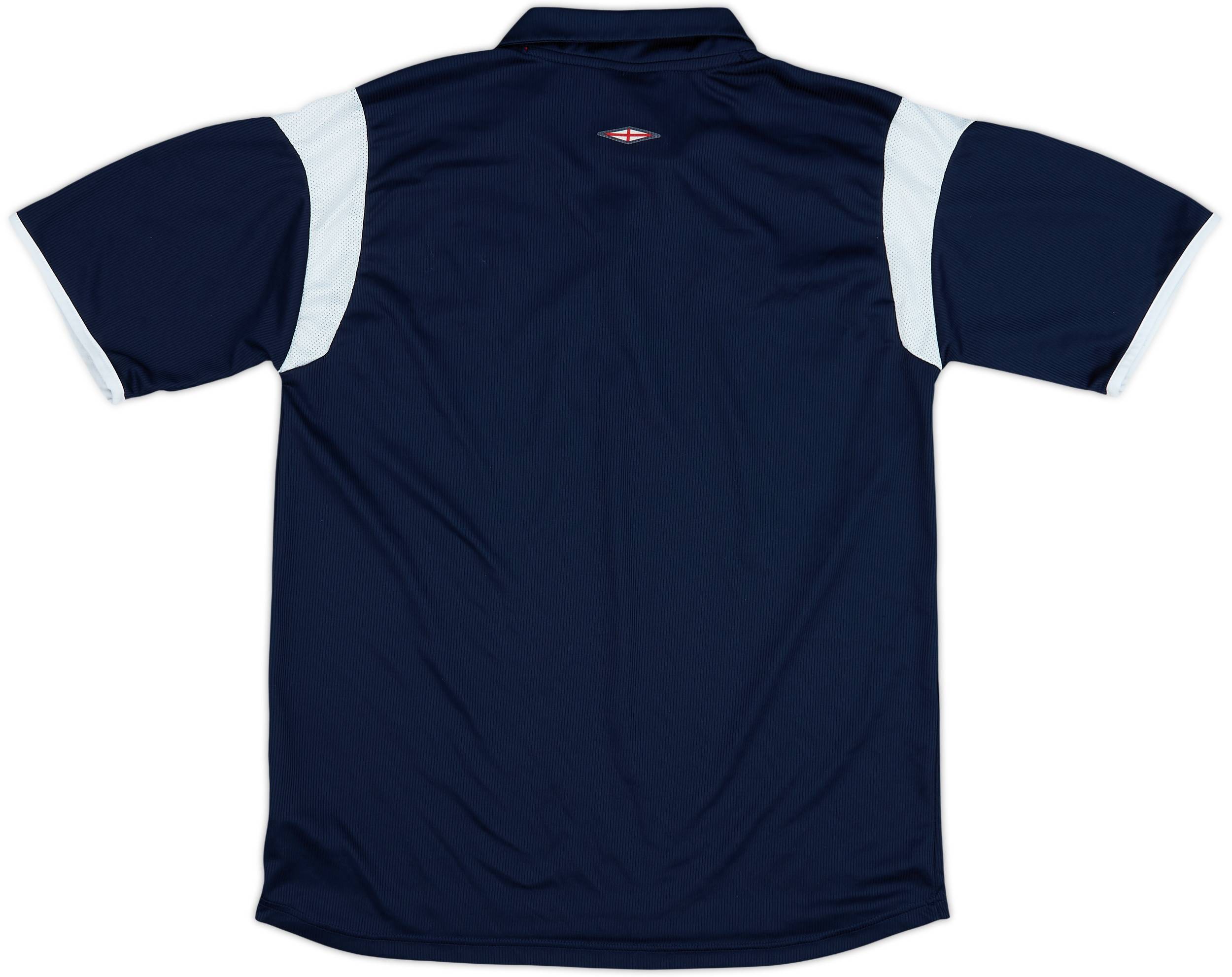 2002-04 England Umbro 1/4 Zip Polo Shirt - 7/10 - (L)