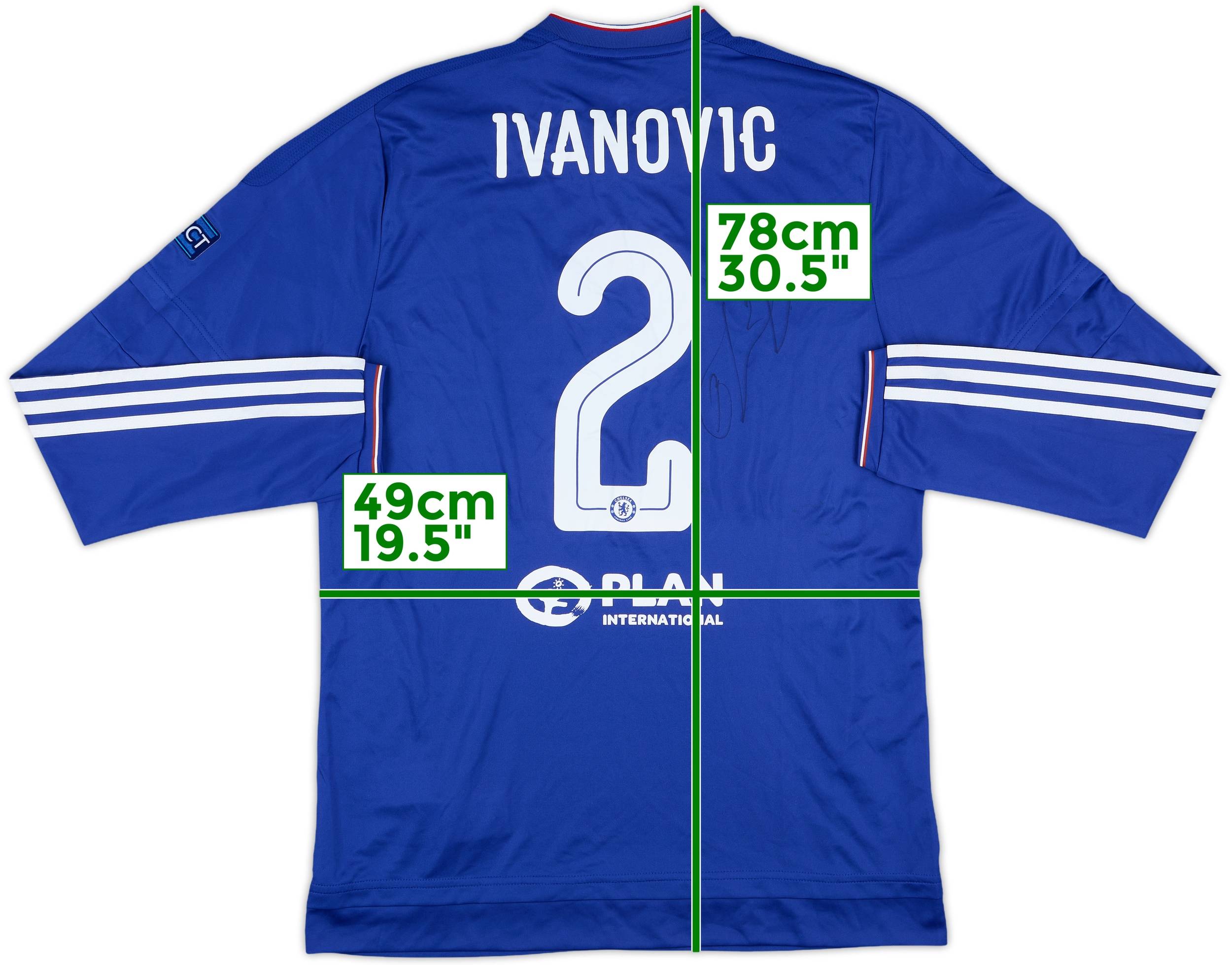 2015-16 Chelsea Player Issue Signed Champions League Home L/S