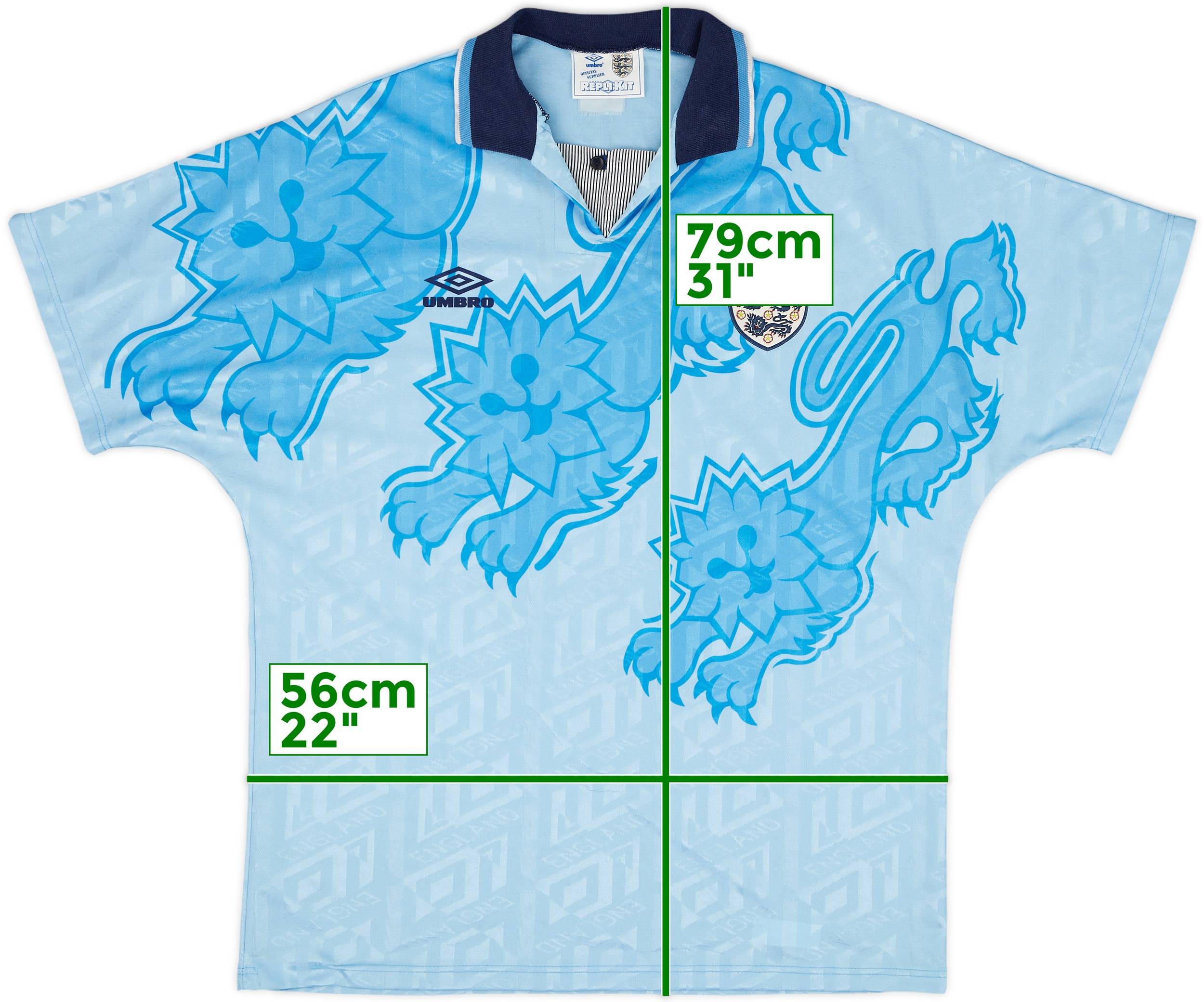 1992-93 England Third Shirt - 9/10 - (XL)