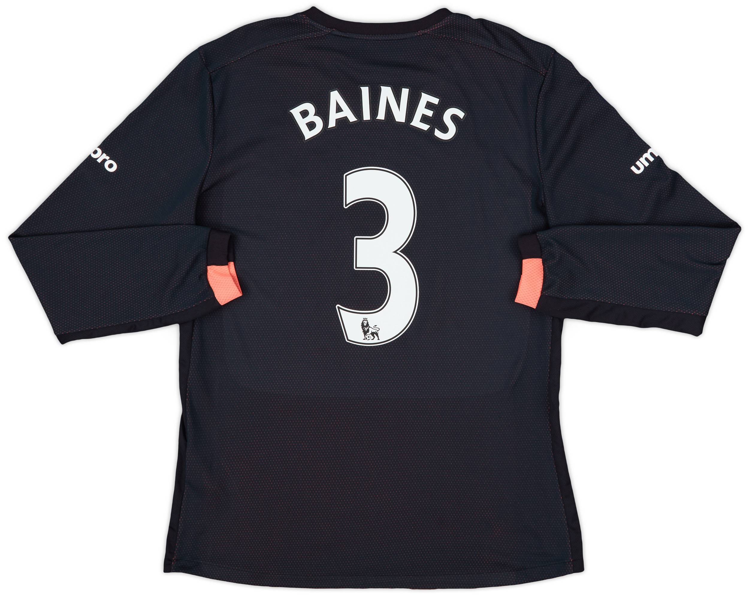 2016-17 Everton Away L/S Shirt Baines #3 - 9/10 - (M)