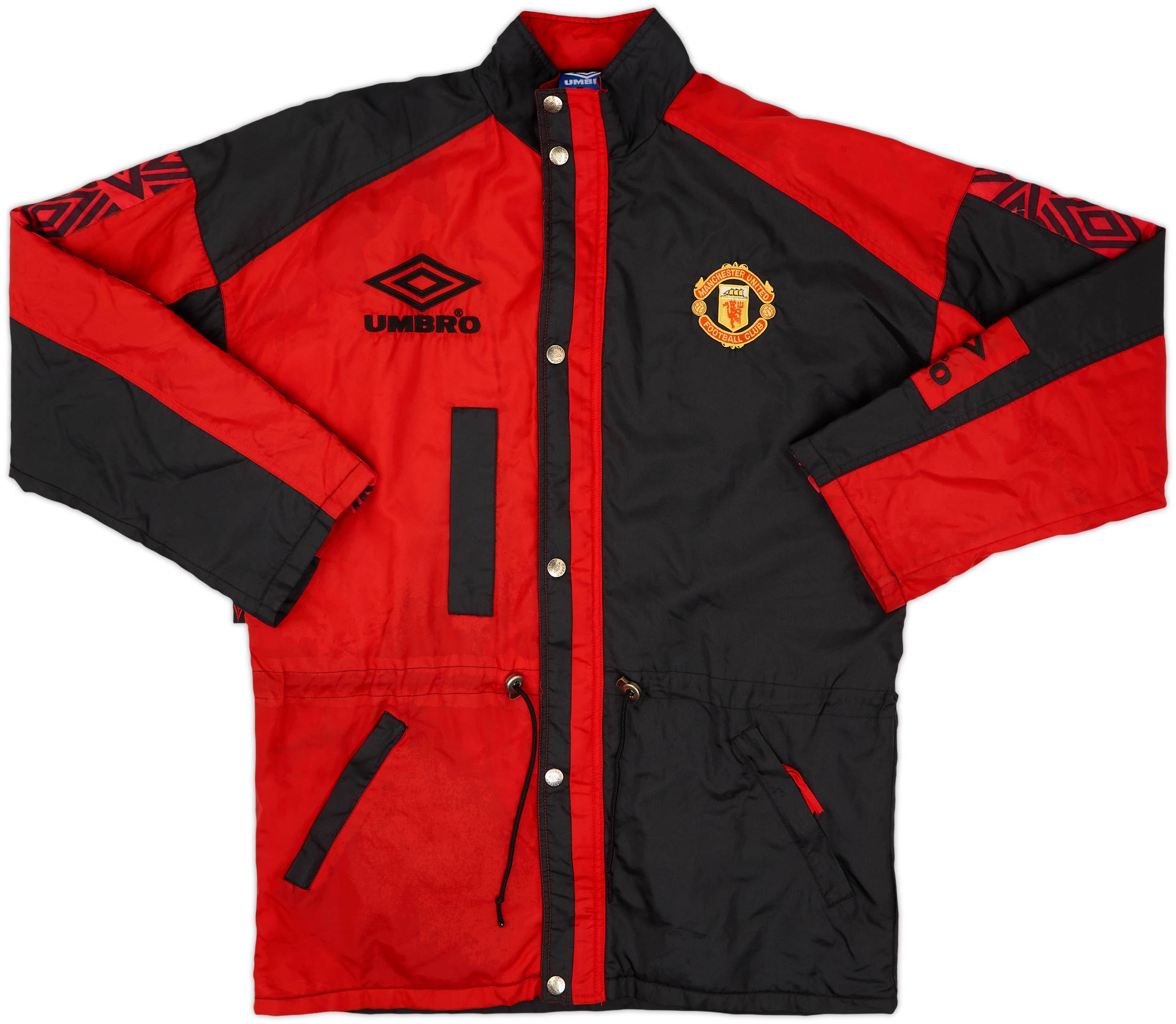 1995-97 Manchester United Umbro Padded Bench Coat - 5/10 - (M)