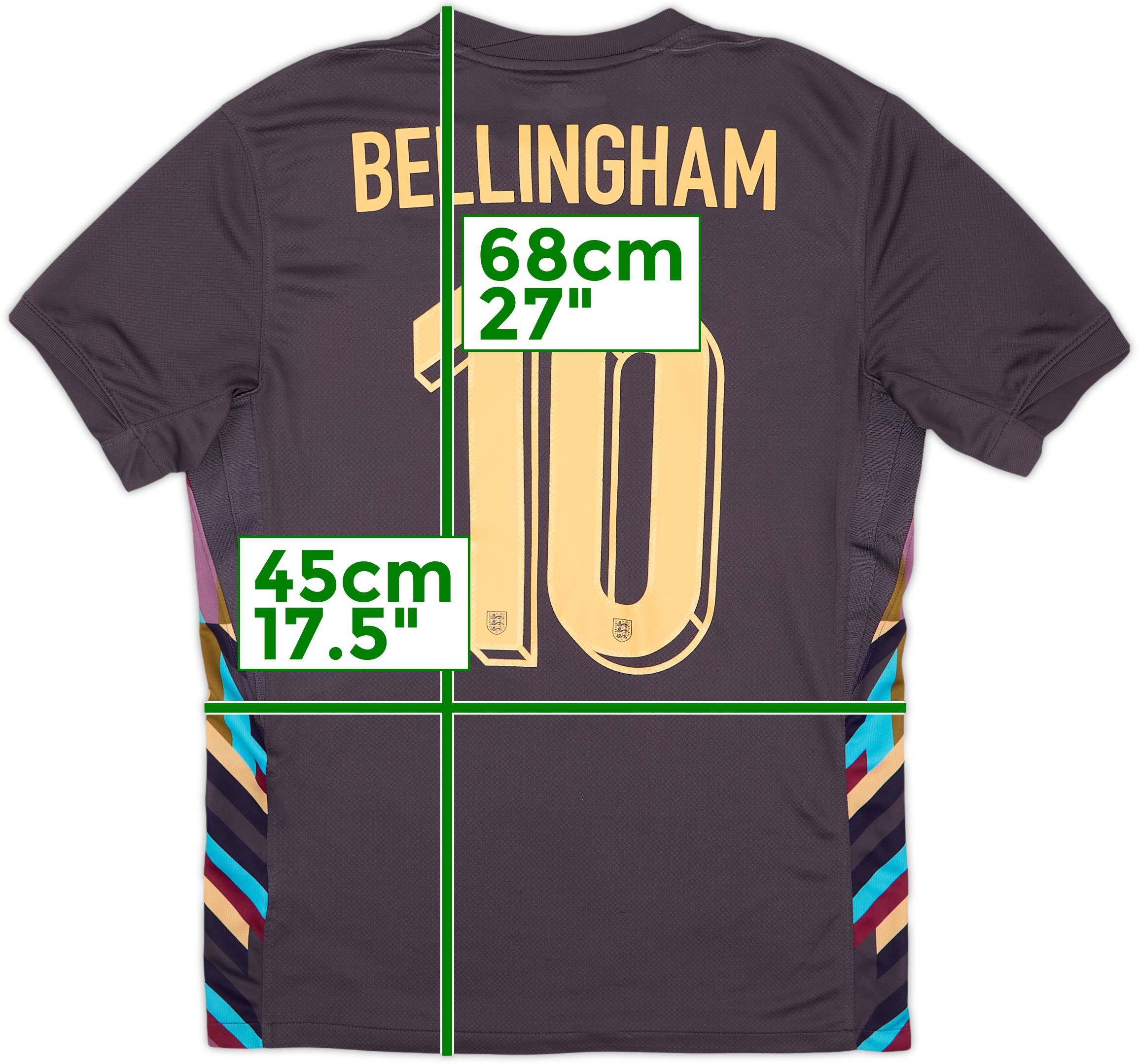 2024-26 England Away Shirt Bellingham #10 - 8/10 - (S)