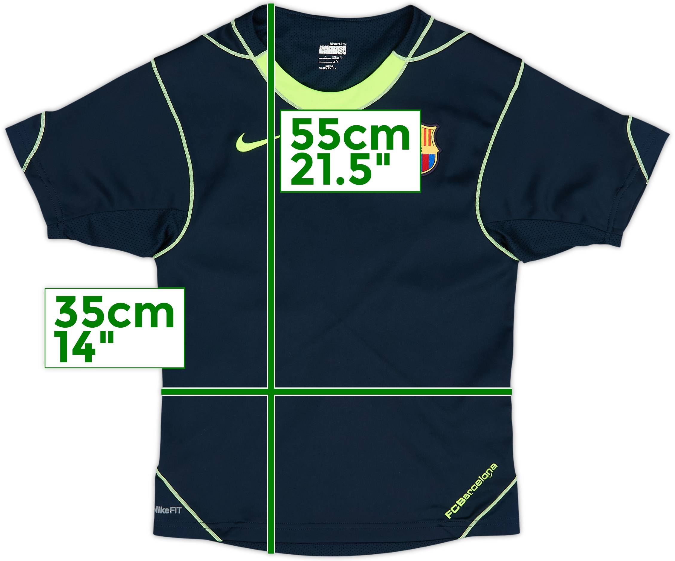 入手困難　00s FC Barcelona ナイキ　トレーニングシャツ 2007-08 Barcelona Nike Training Shirt - 8/10 - (S.Boys)