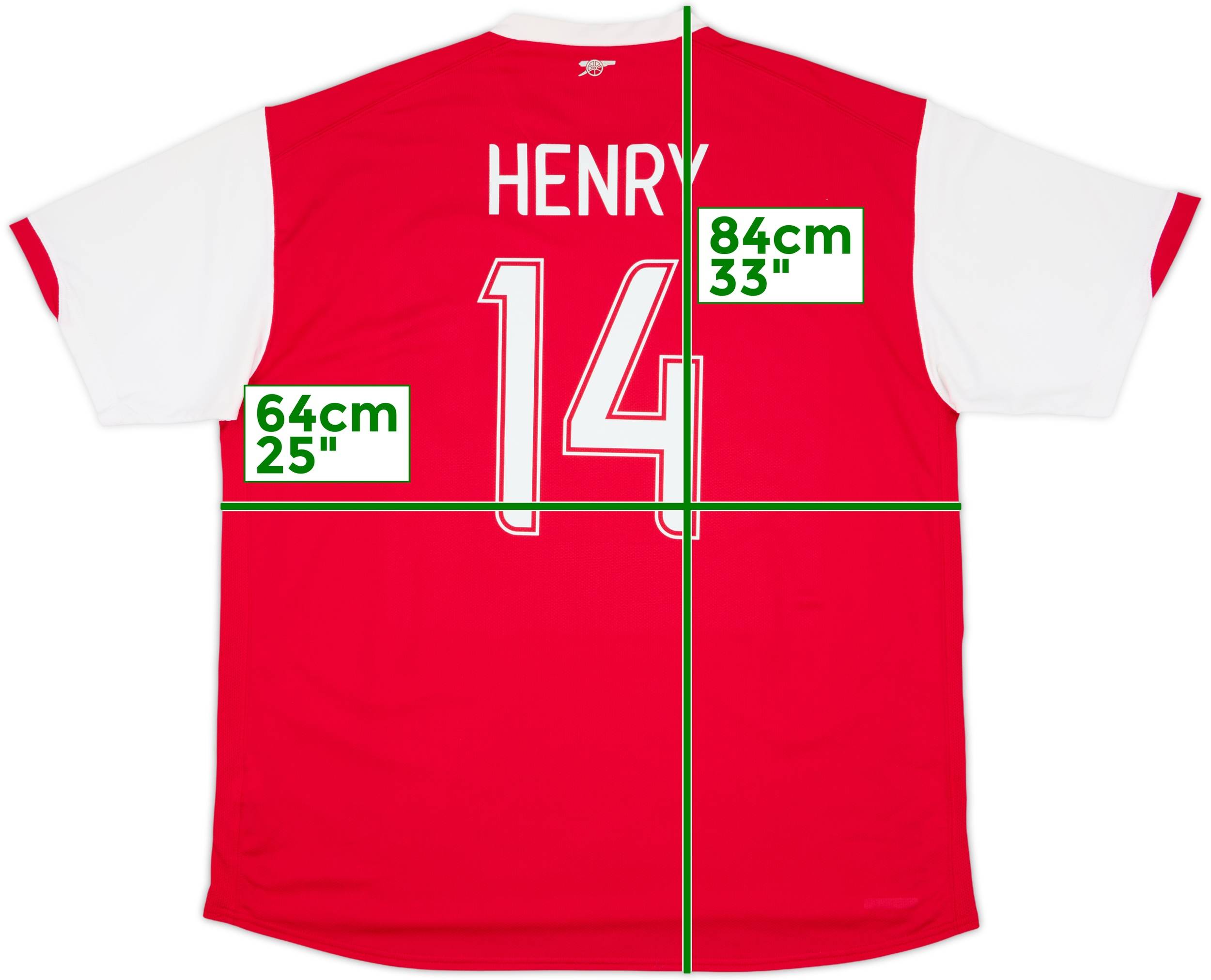 2006-08 Arsenal Home Shirt Henry #14 - 5/10 - (3XL)