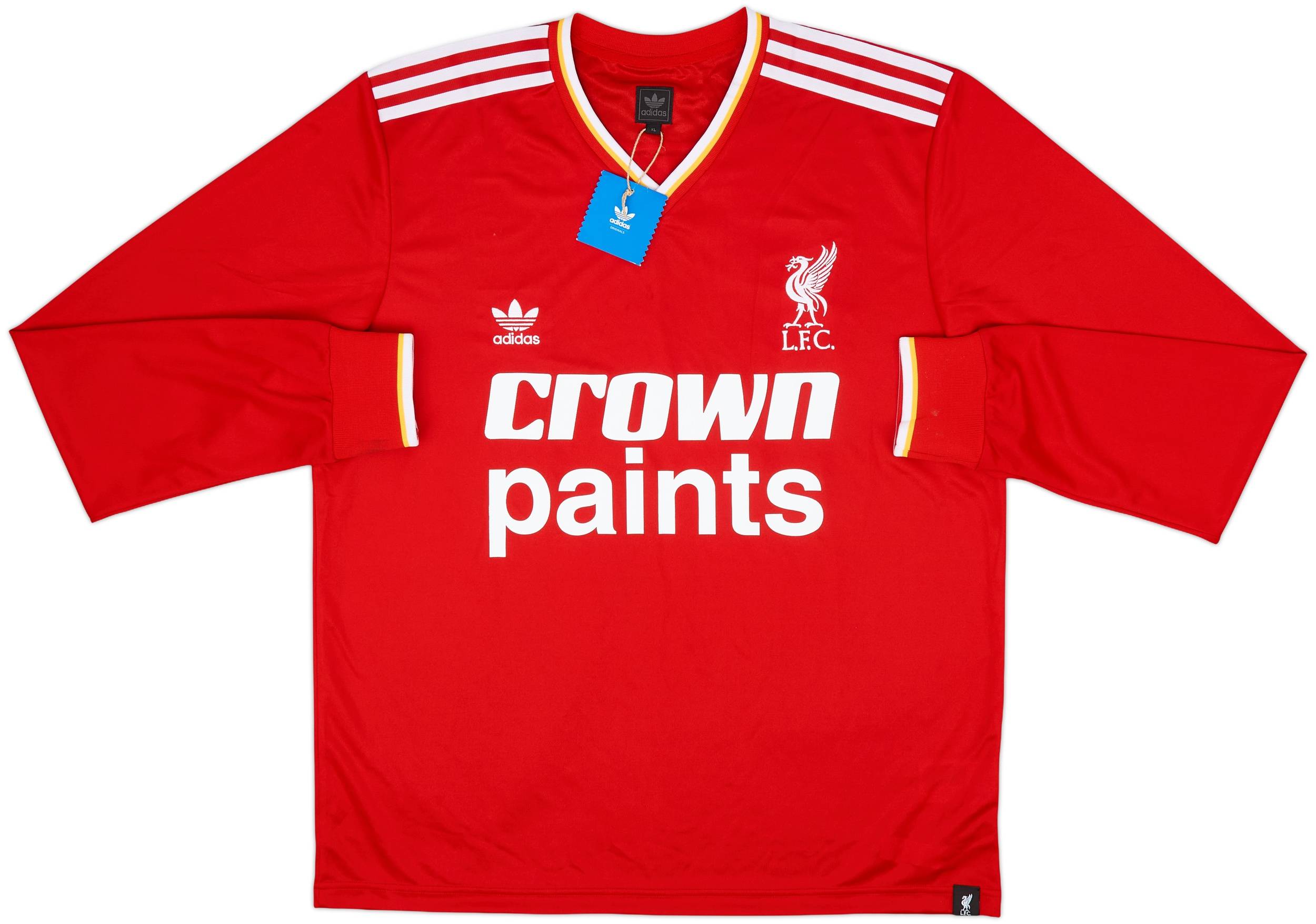 2009-10 Liverpool adidas Originals Retro '1986-87 Home' L/S Shirt