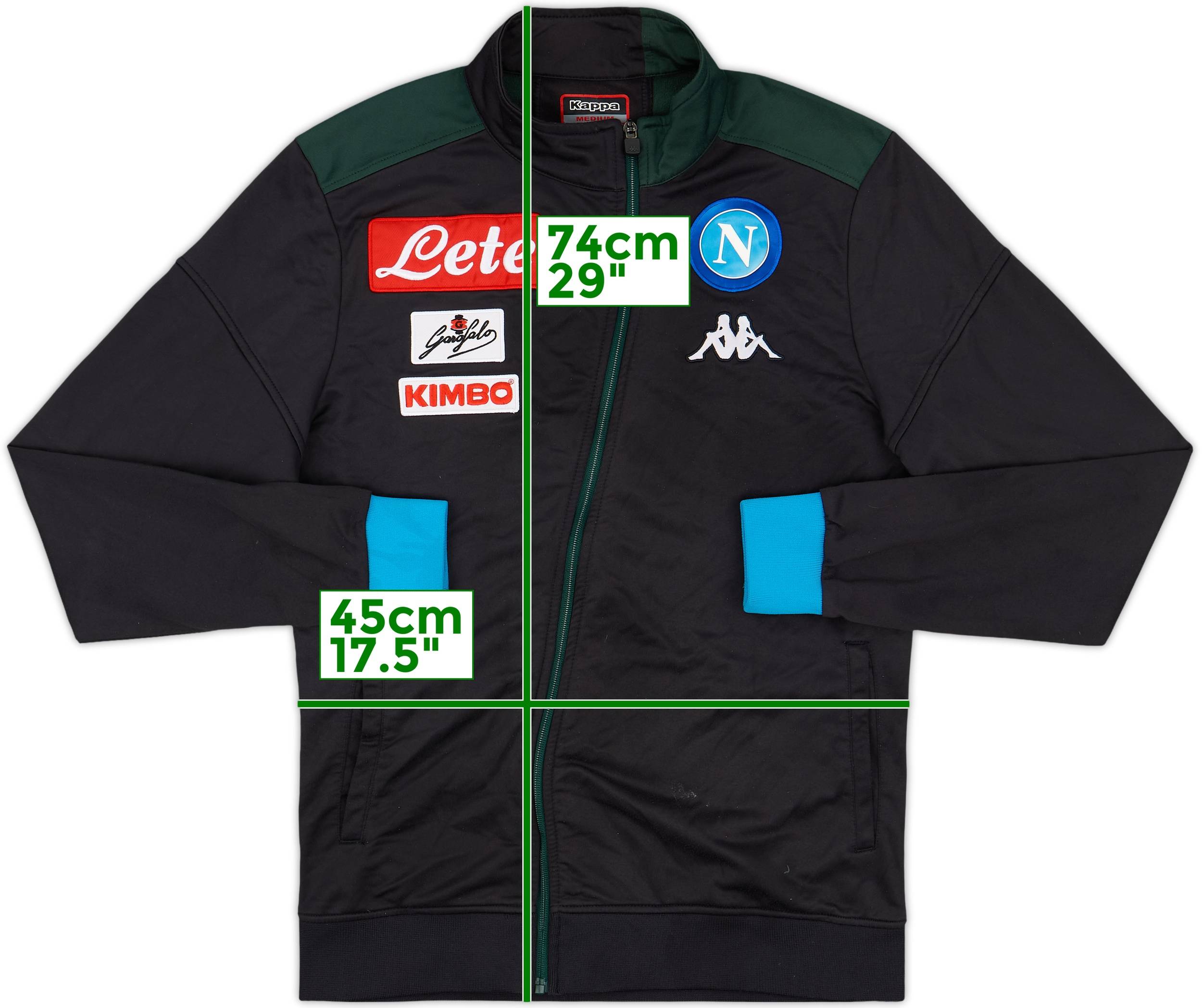 2018-19 Napoli Kappa Track Jacket - 7/10 - (M)