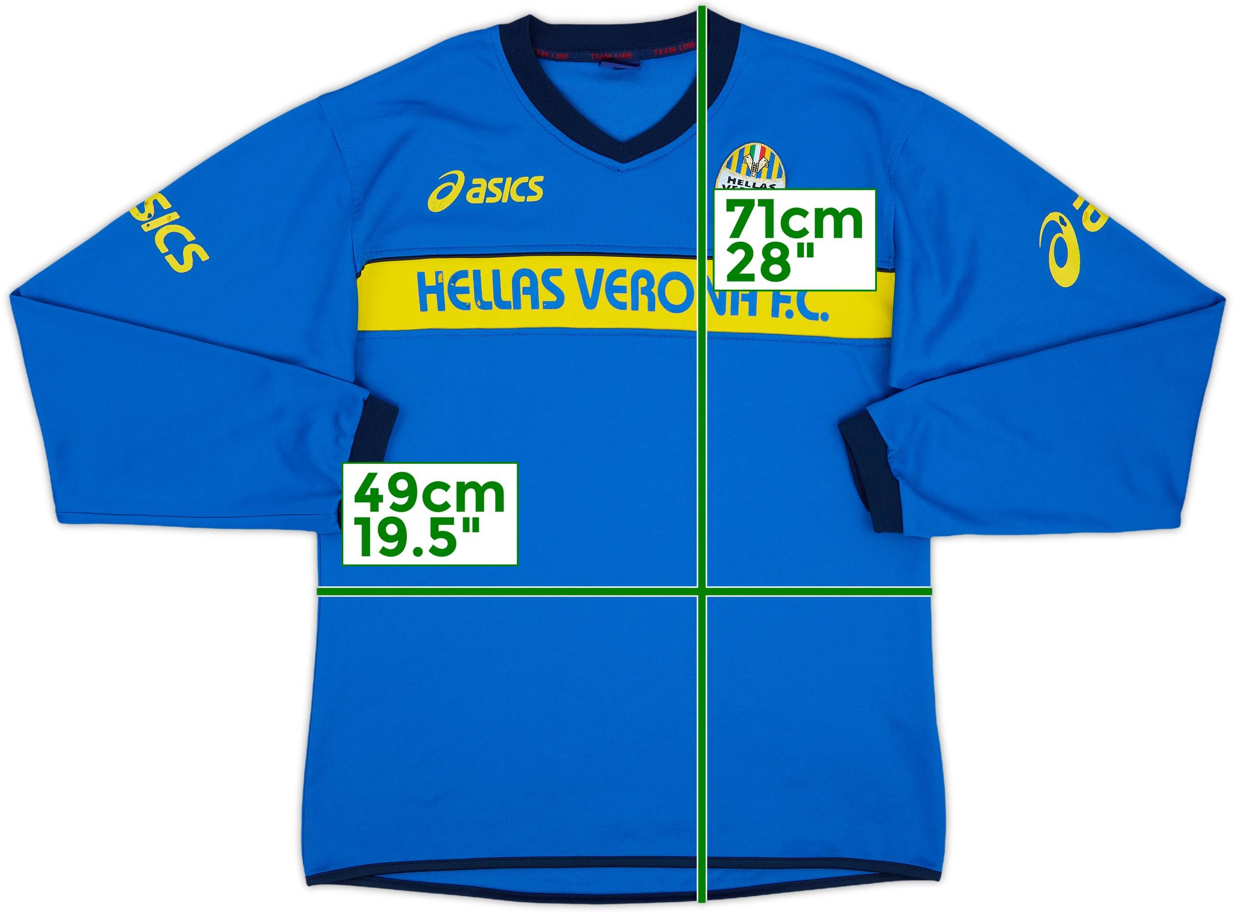 2007-08 Hellas Verona Asics Sweat Top 6/10 (L) - Main Image