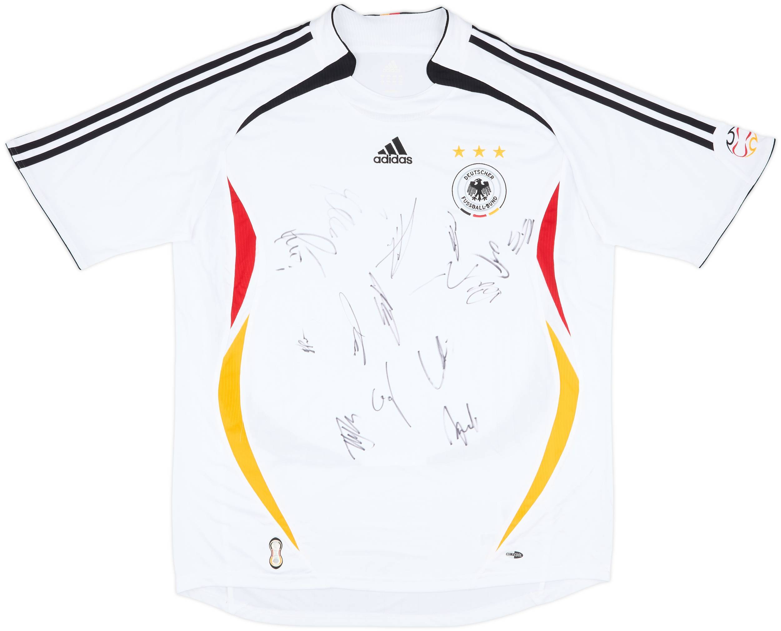 2005-07 Germany Squad Signed Home Shirt - 8/10 - (XL)